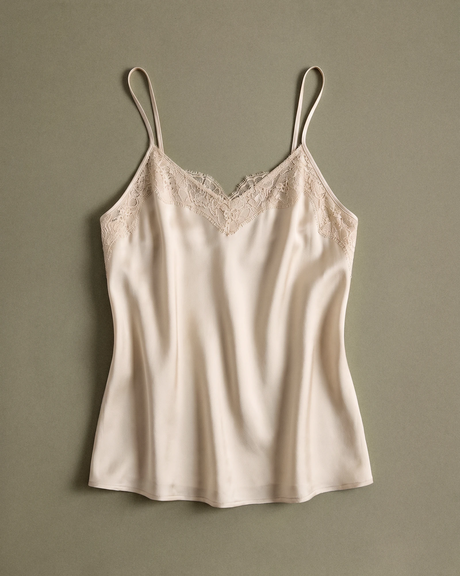 100% Washable Silk Lace Cami