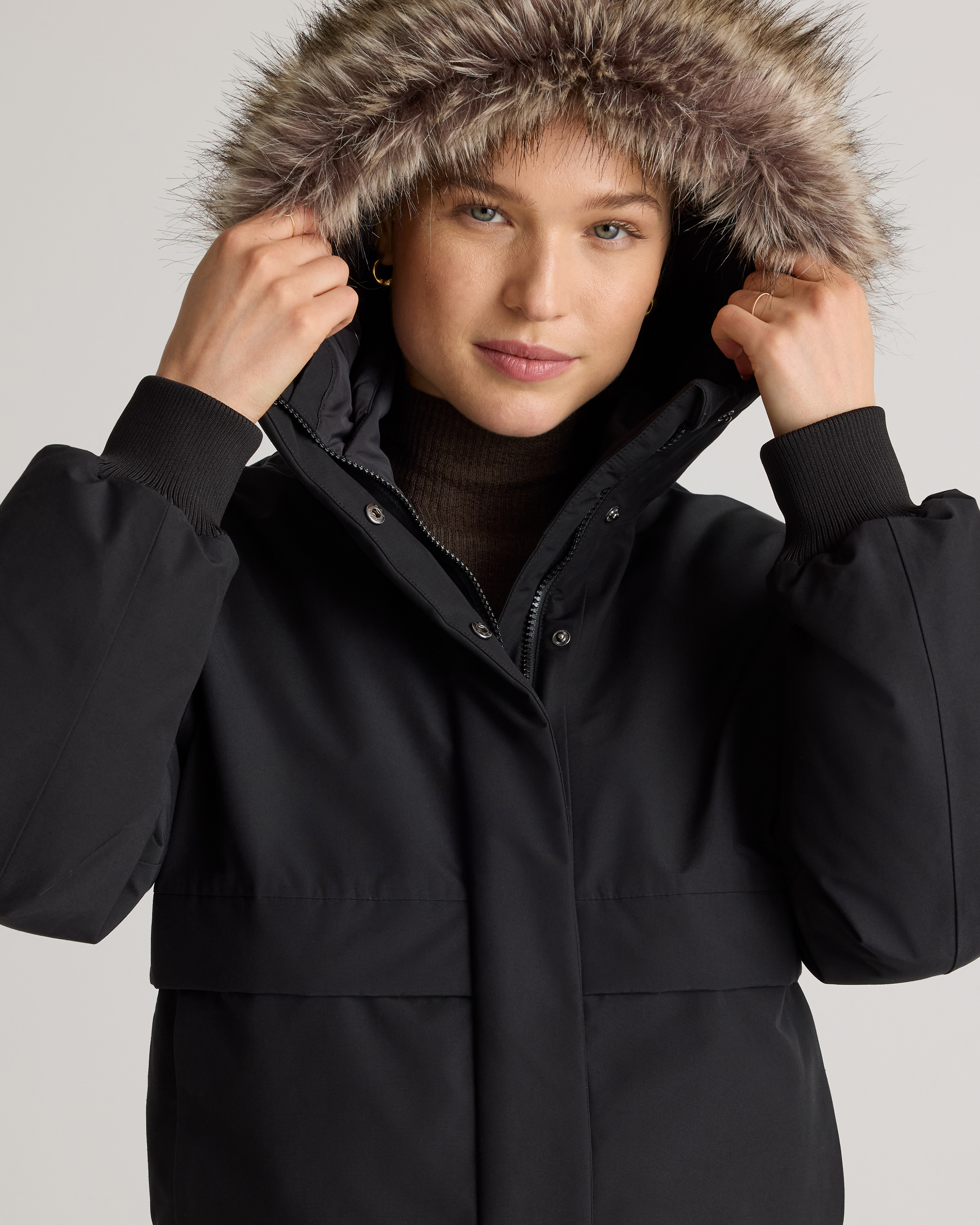 very short down jacket ブラック×シルバー very short down jacket ブラック×シルバー