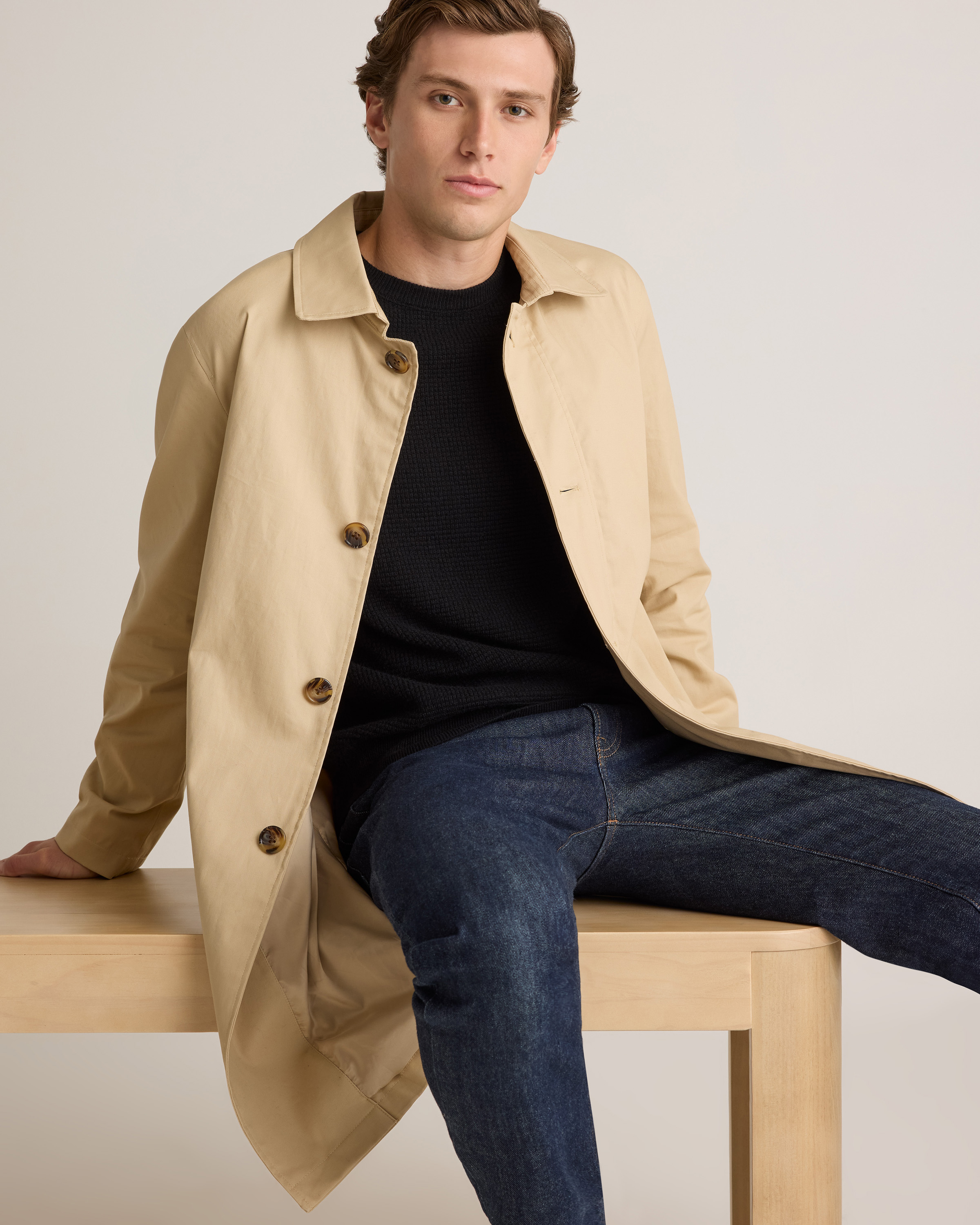 Comfort Stretch Trench Coat