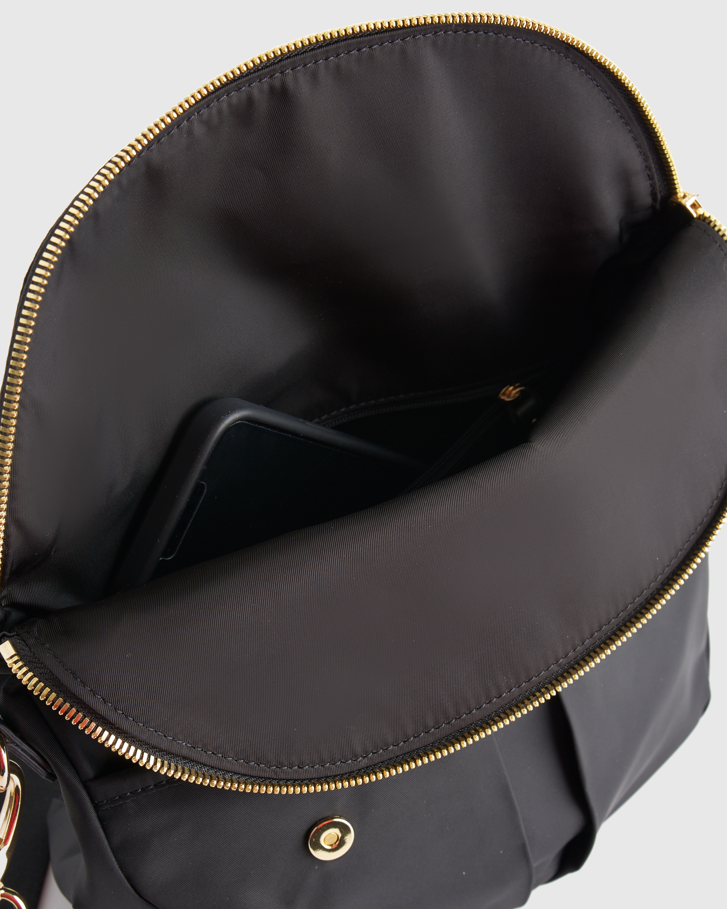Revive Nylon Foldover Crossbody BLK 2