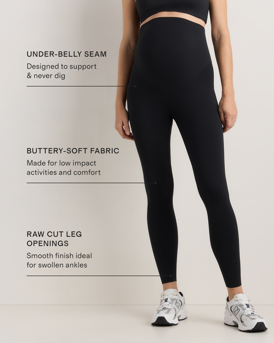 maternity ultra form leggings black