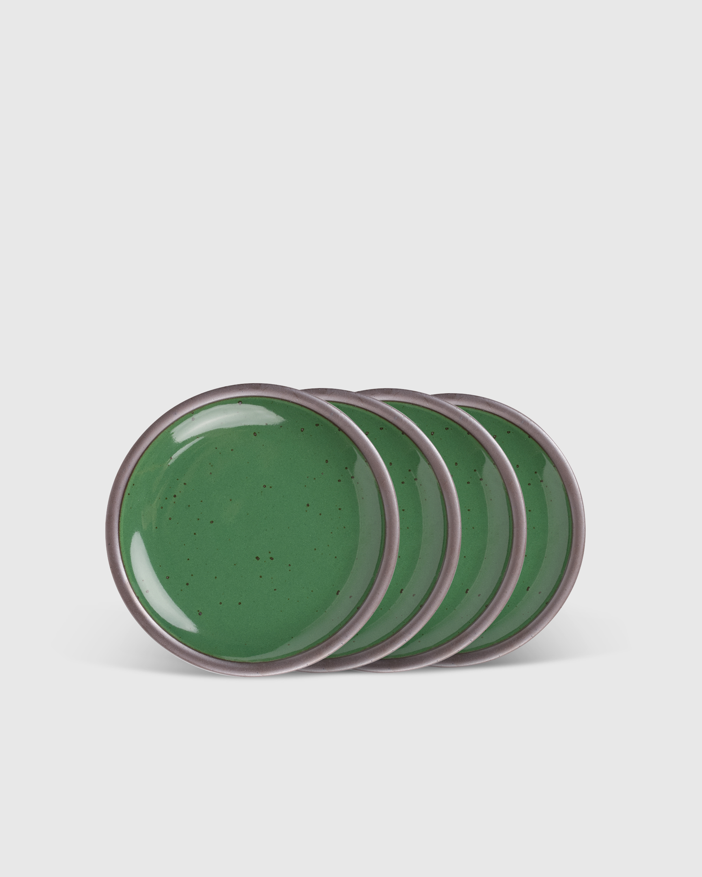 Glossy Malachite Cake Plate (Set of 4) by East Fork