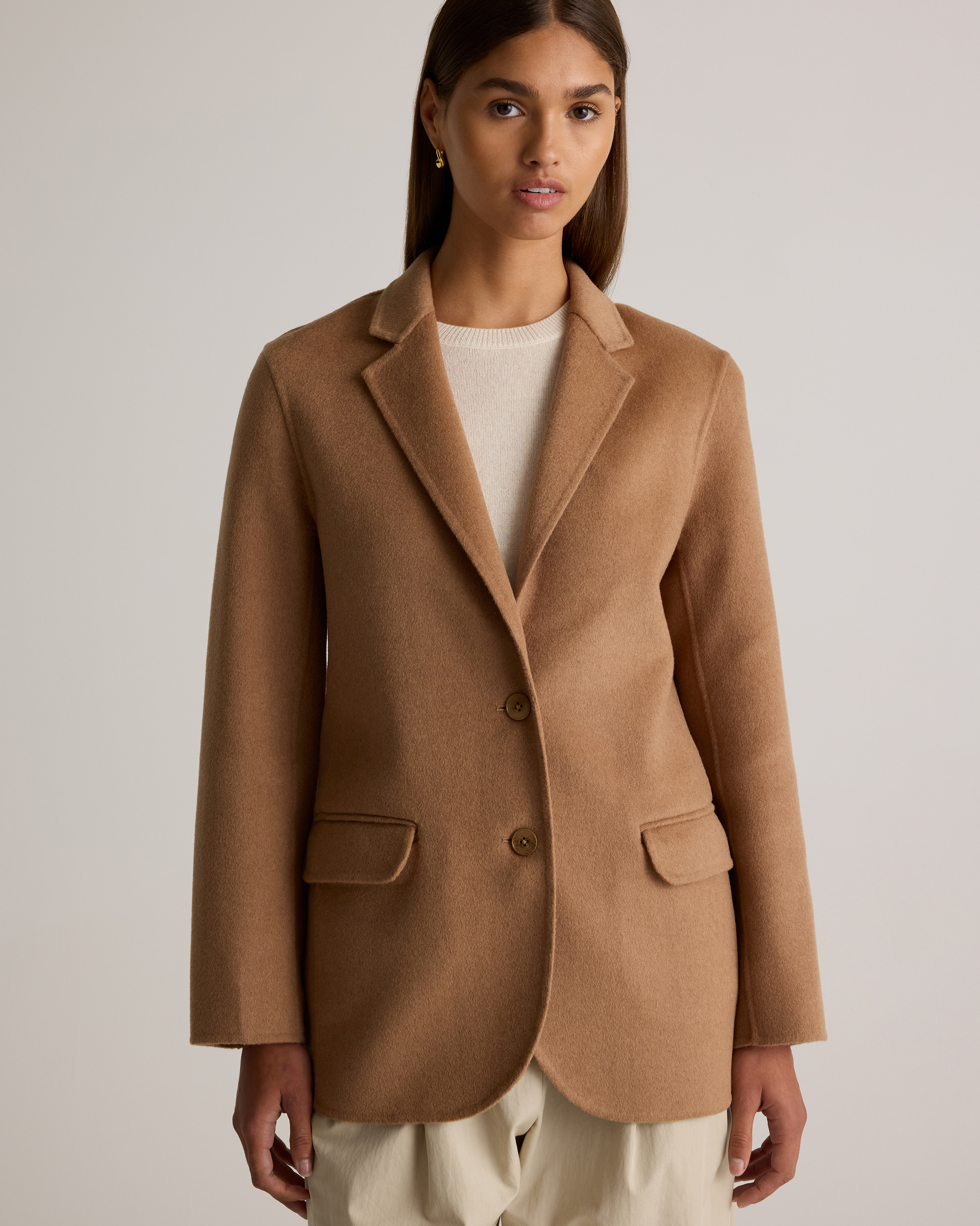 Double-Faced Merino Wool Soft Blazer