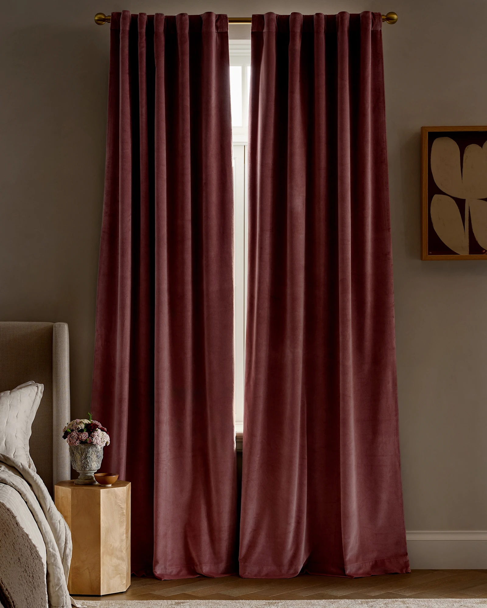 Cotton Velvet True Blackout Curtain
