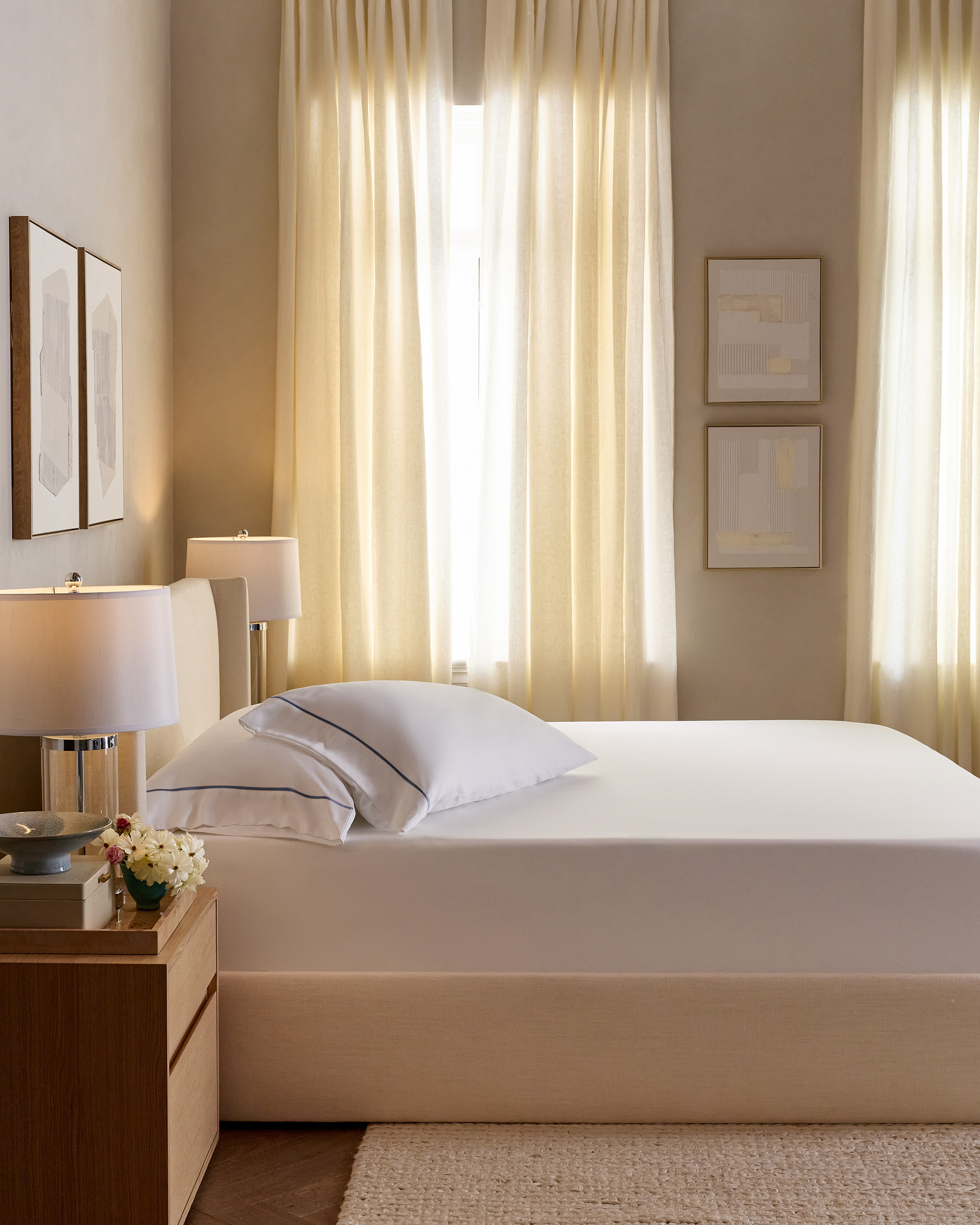 Signature Giza Cotton Sateen Fitted Sheet Set