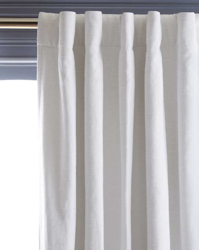 Curtain CottonSlubBlackout White 522