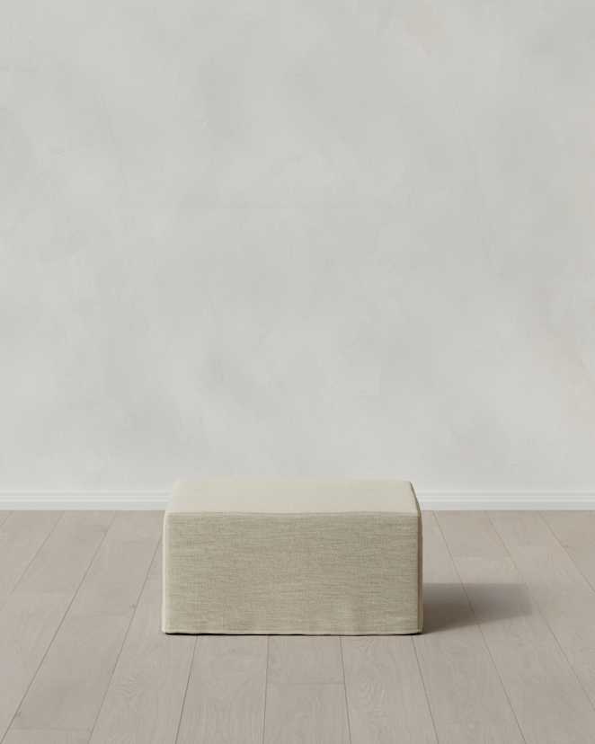 Slipcover Ottoman Bru MEX Sand