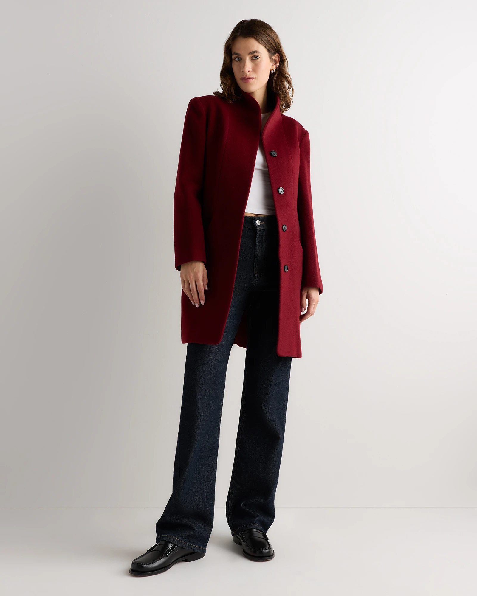 Wool Cashmere Cocoon Coat