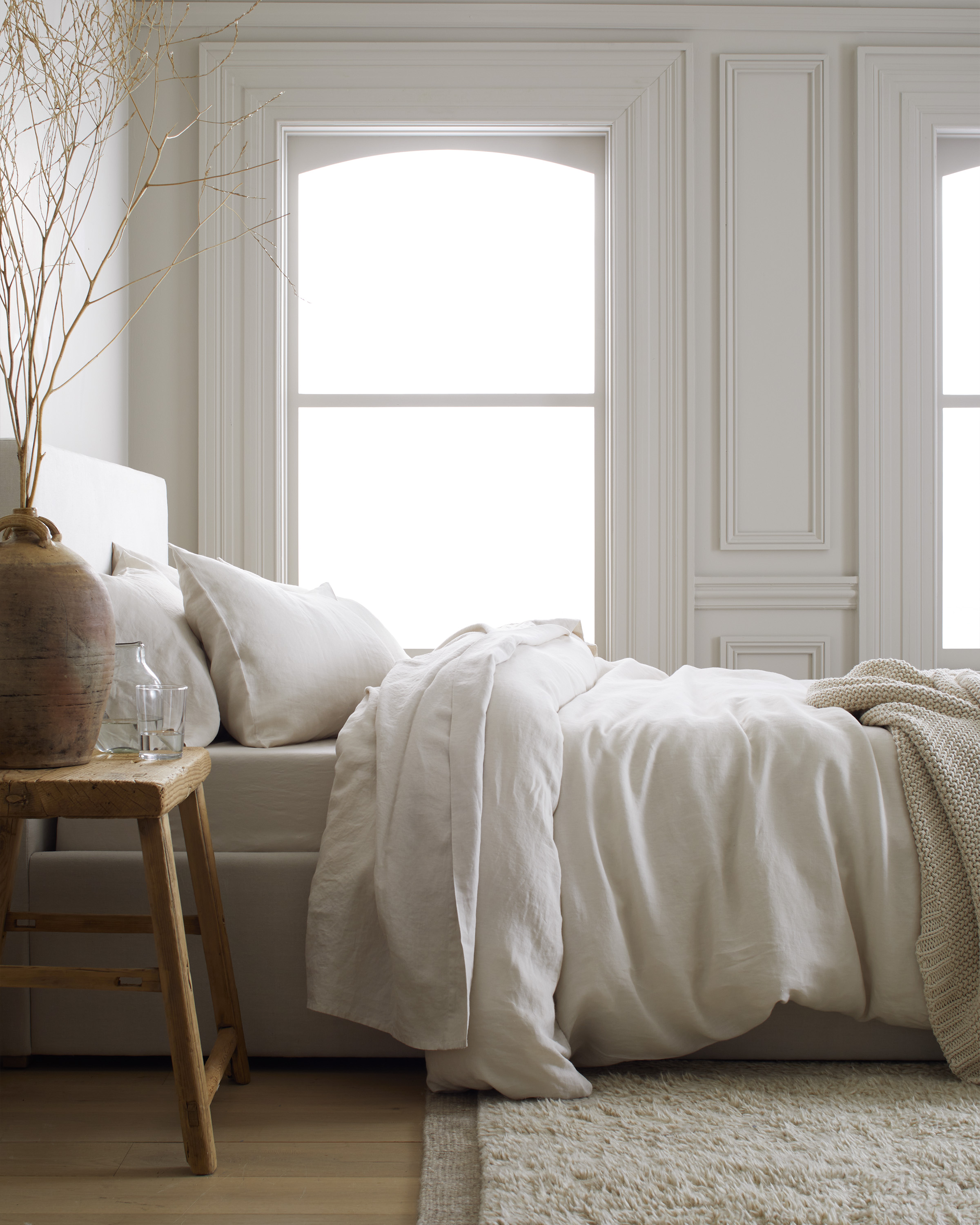 Sand European Linen Duvet Cover