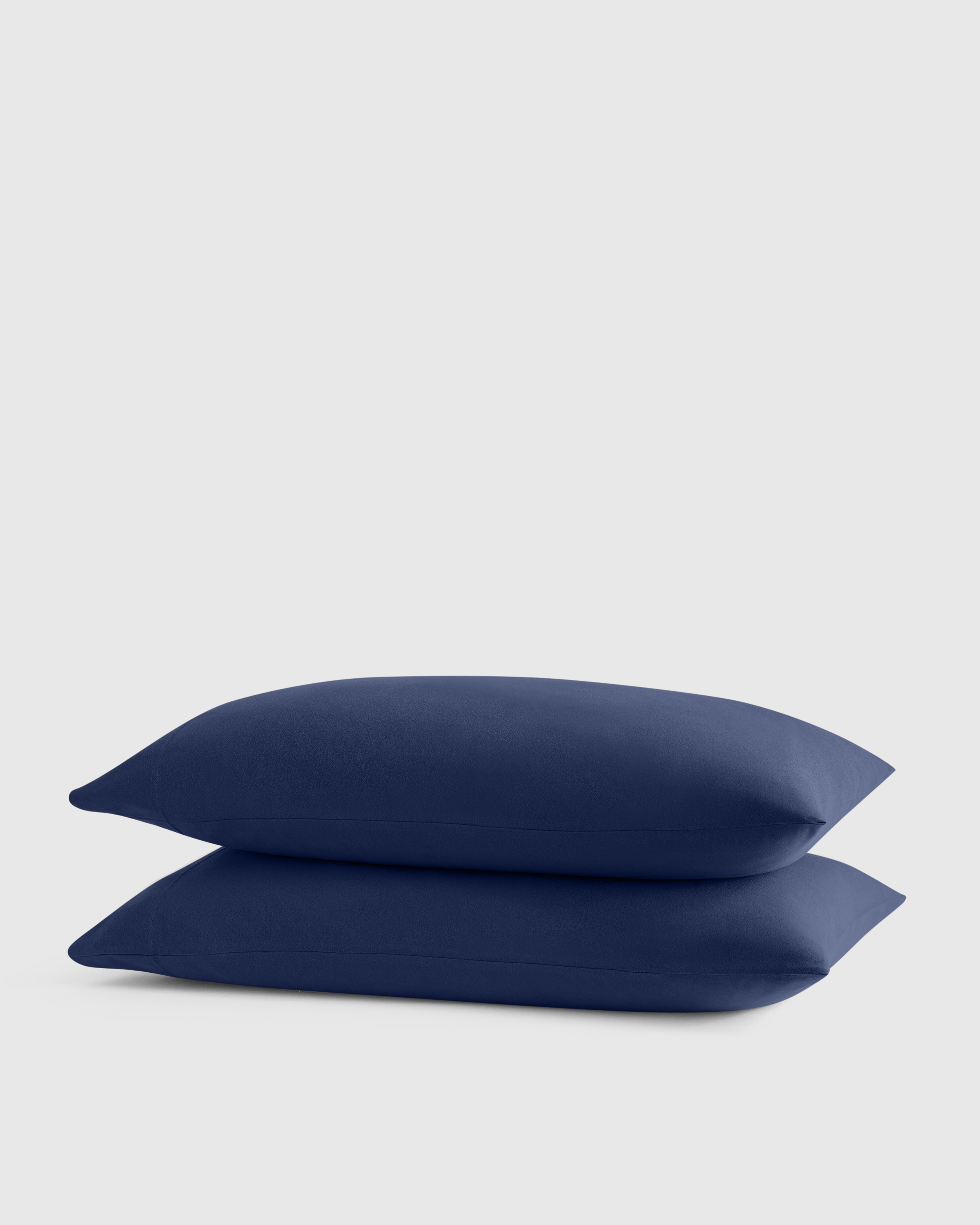 Navy Organic Jersey Pillowcase Set