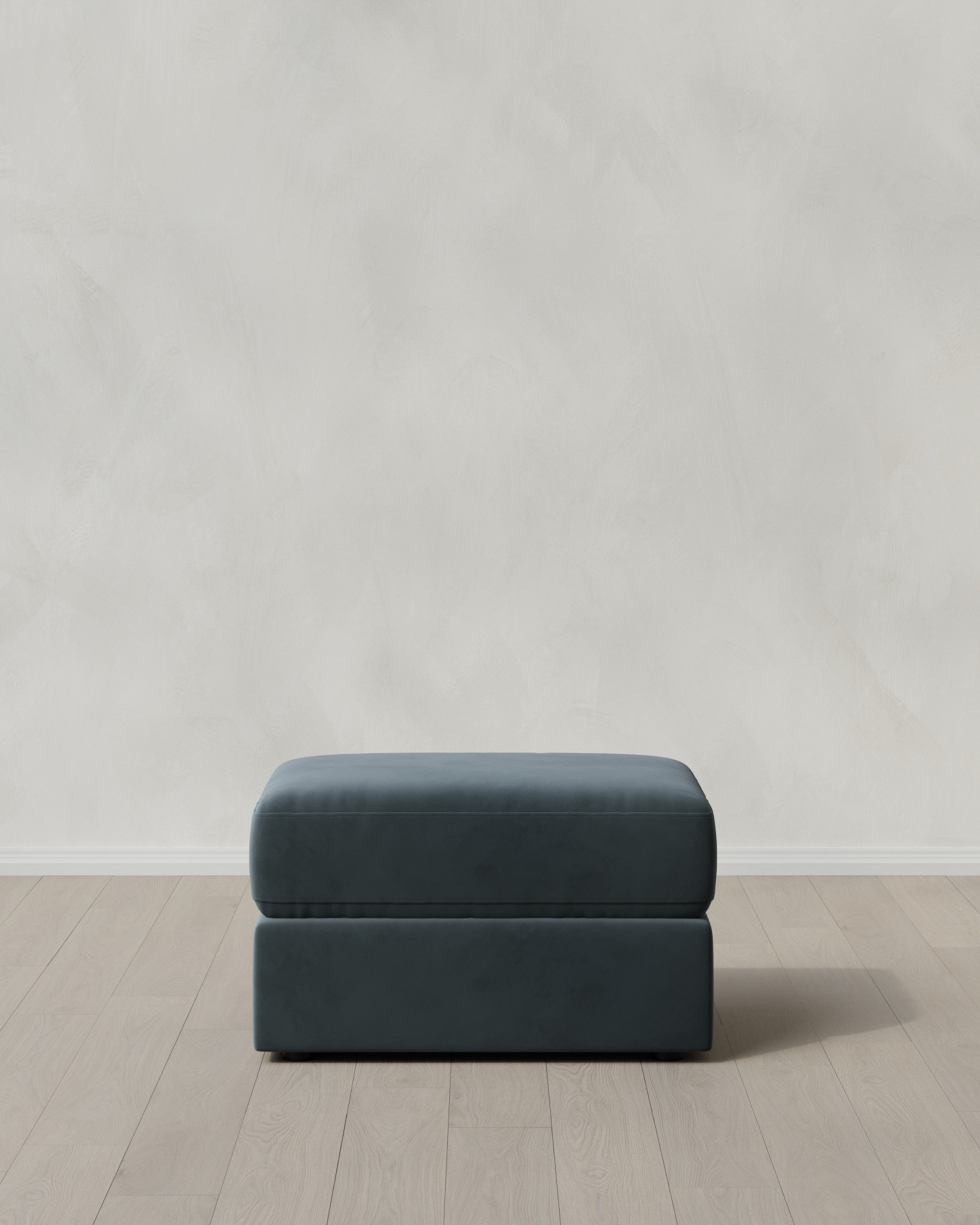 Pine Ashford Deep Seat Ottoman in Performance Velvet