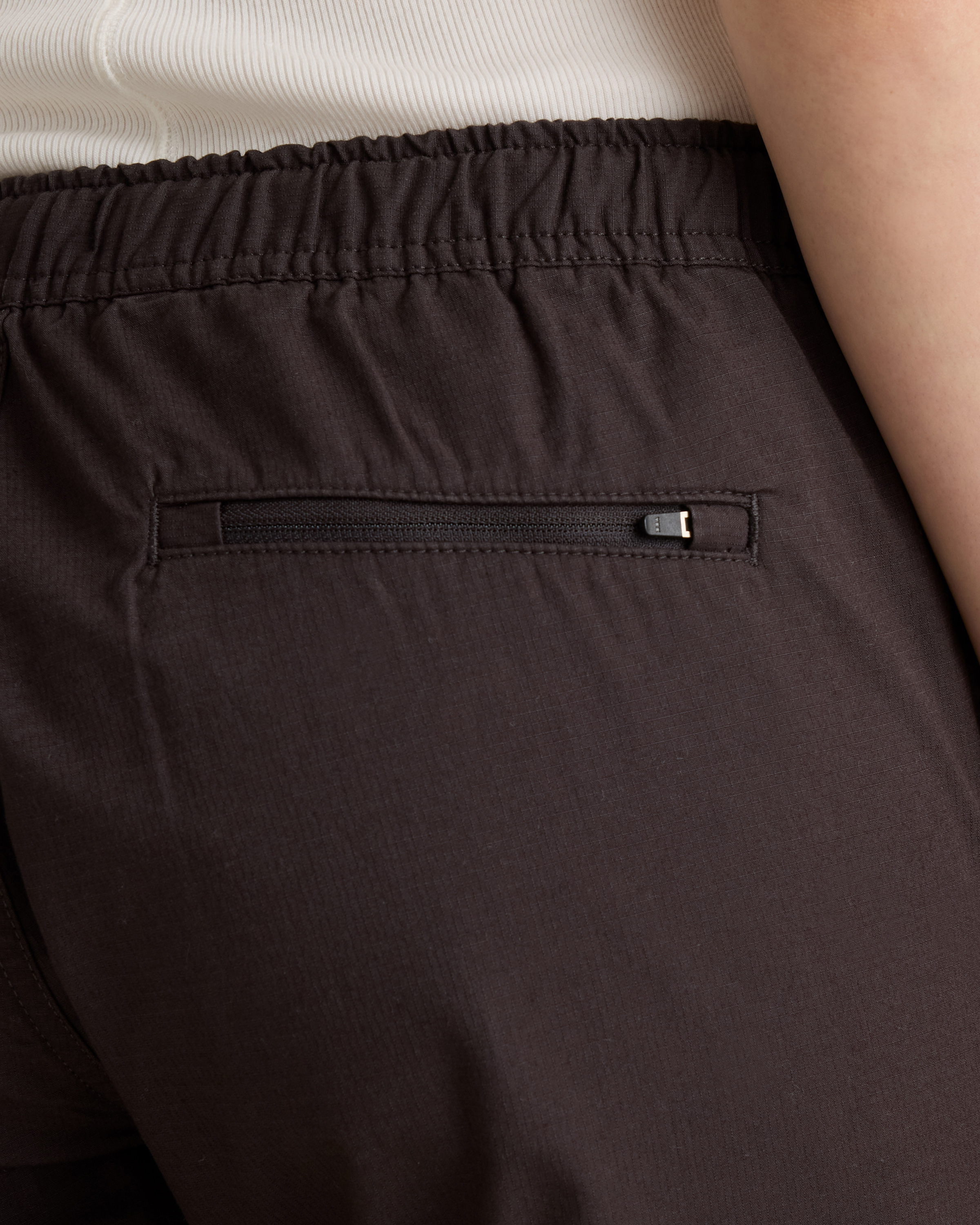 Organic Stretch Ripstop Straight Pants in Steel