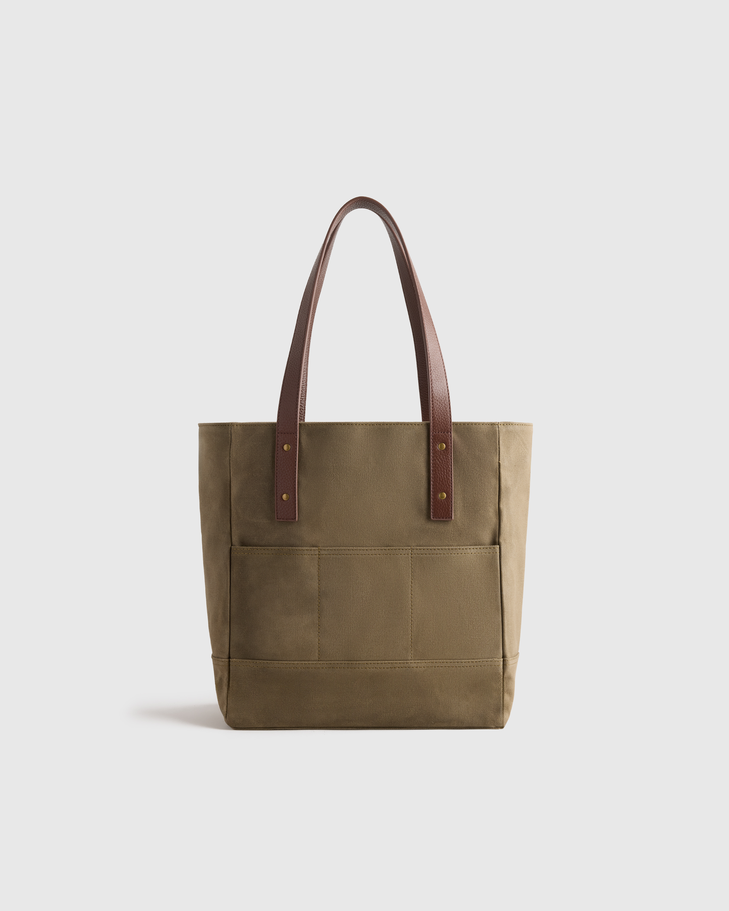 Moss Waxed Canvas Utility Tote