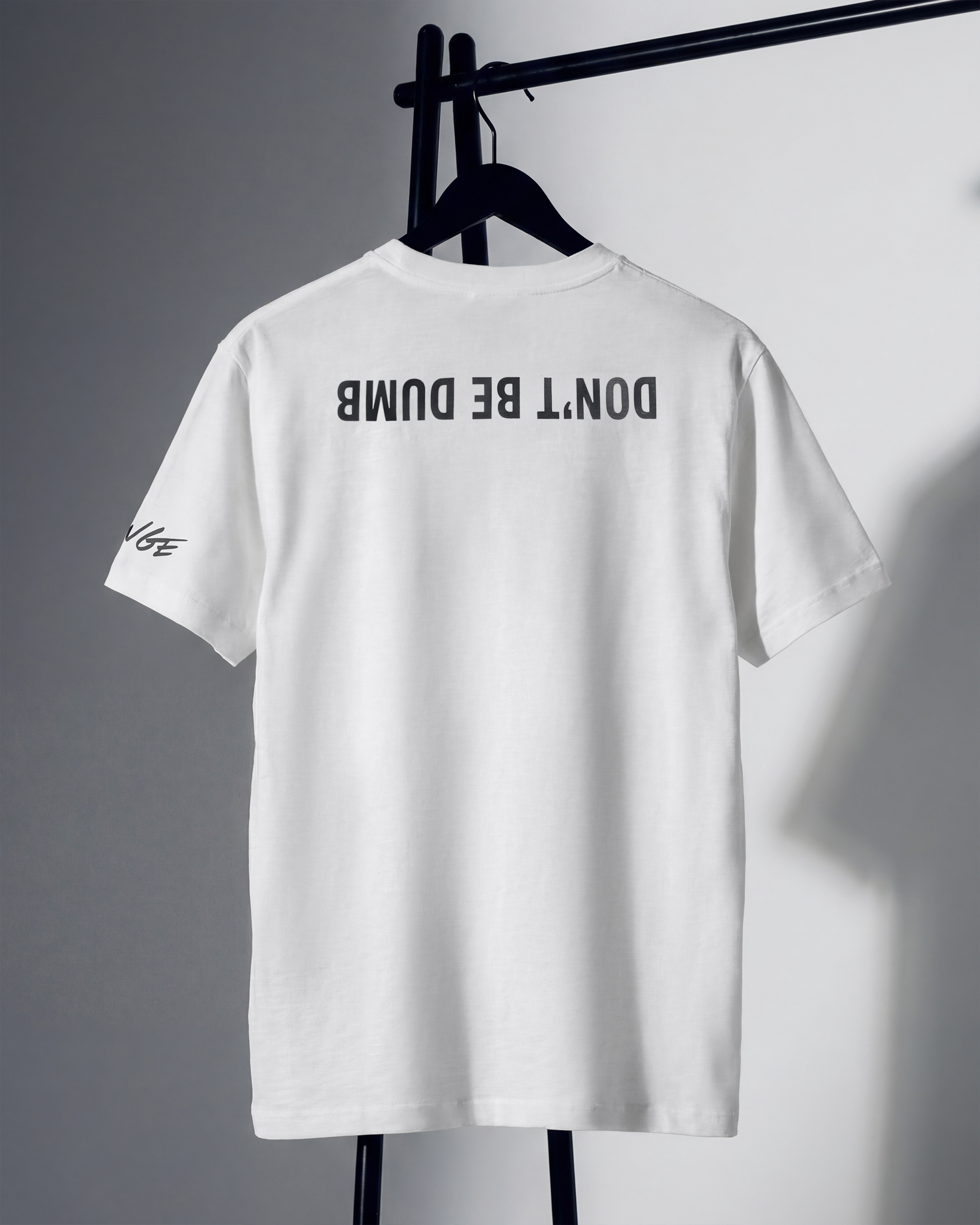 White A$AP Rocky x Quince DON'T BE DUMB Exclusive Shirt