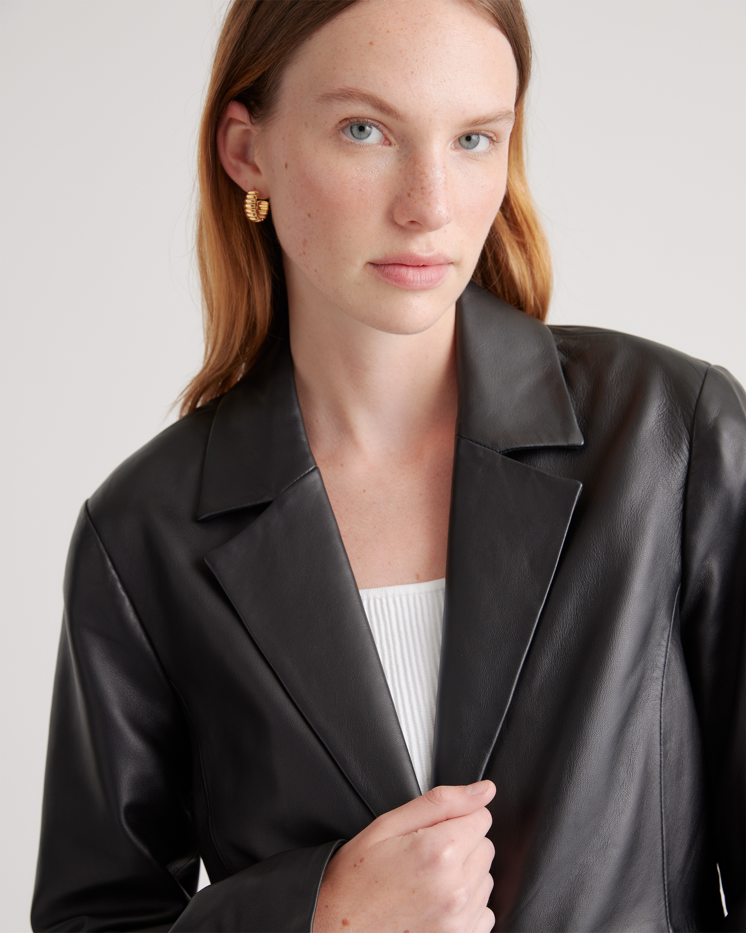 100% Leather Trench Coat