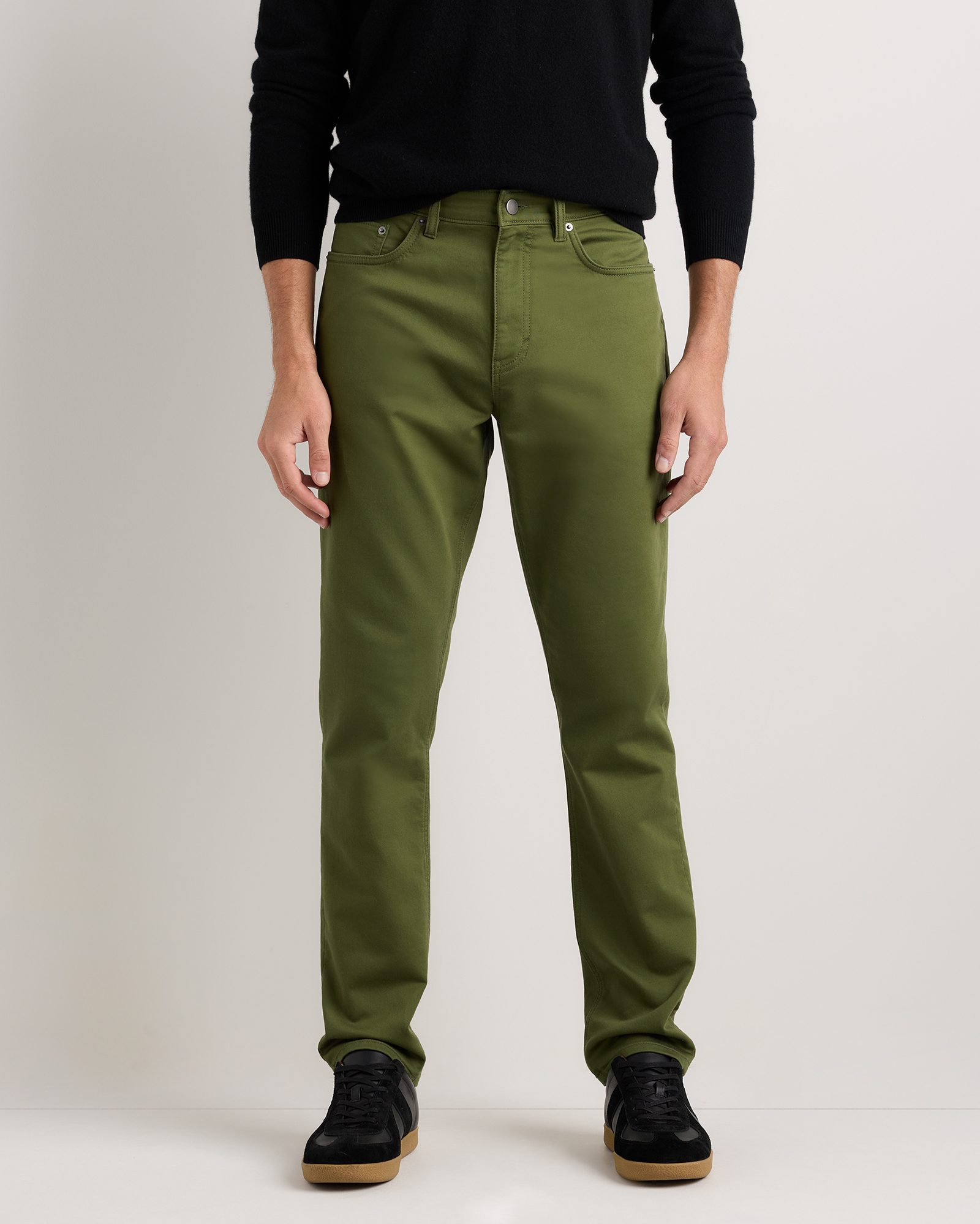 Chive Comfort Stretch Traveler 5-Pocket Pants - Athletic Tapered