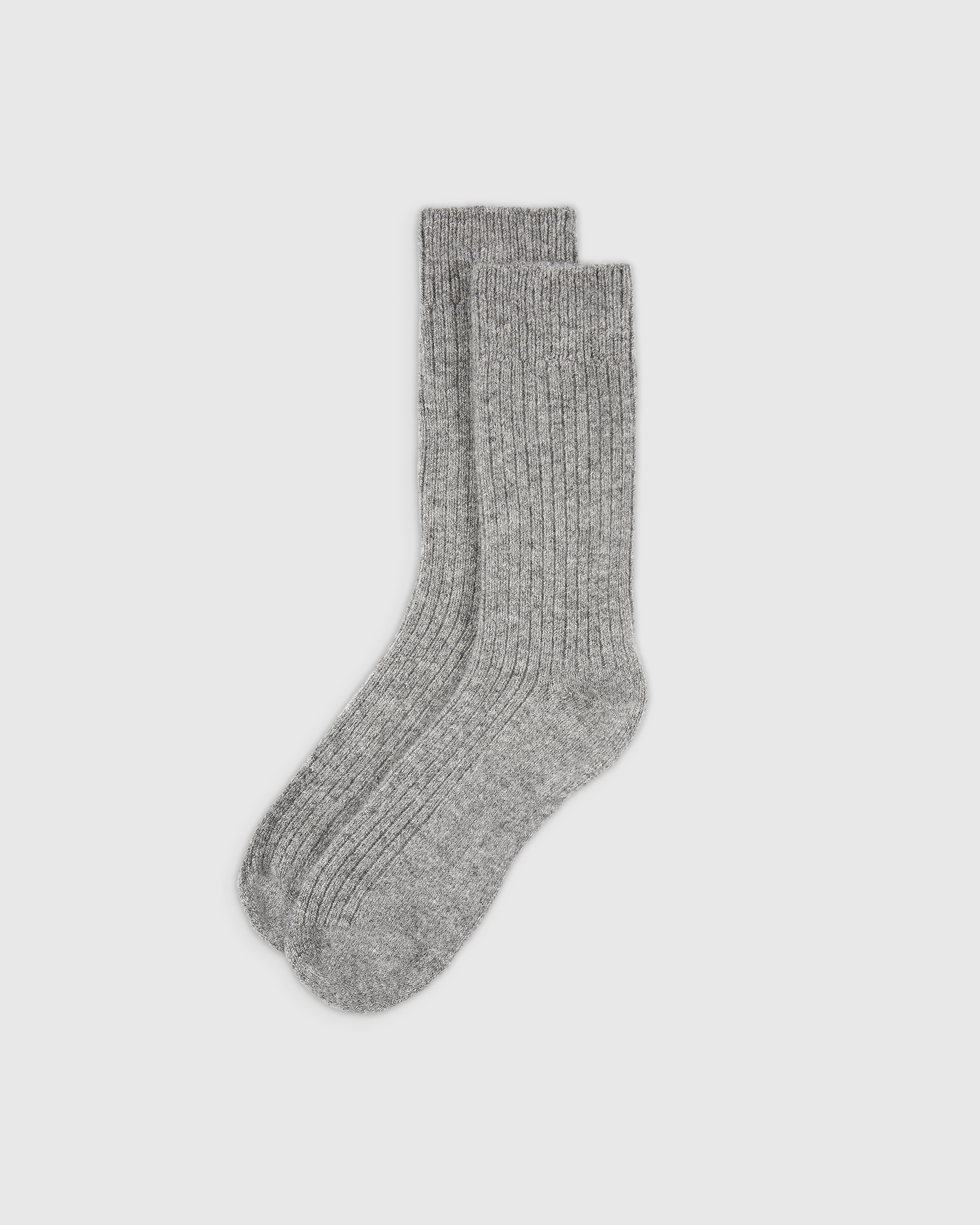 Quince Cashmere Trouser Sock In Heather Grey