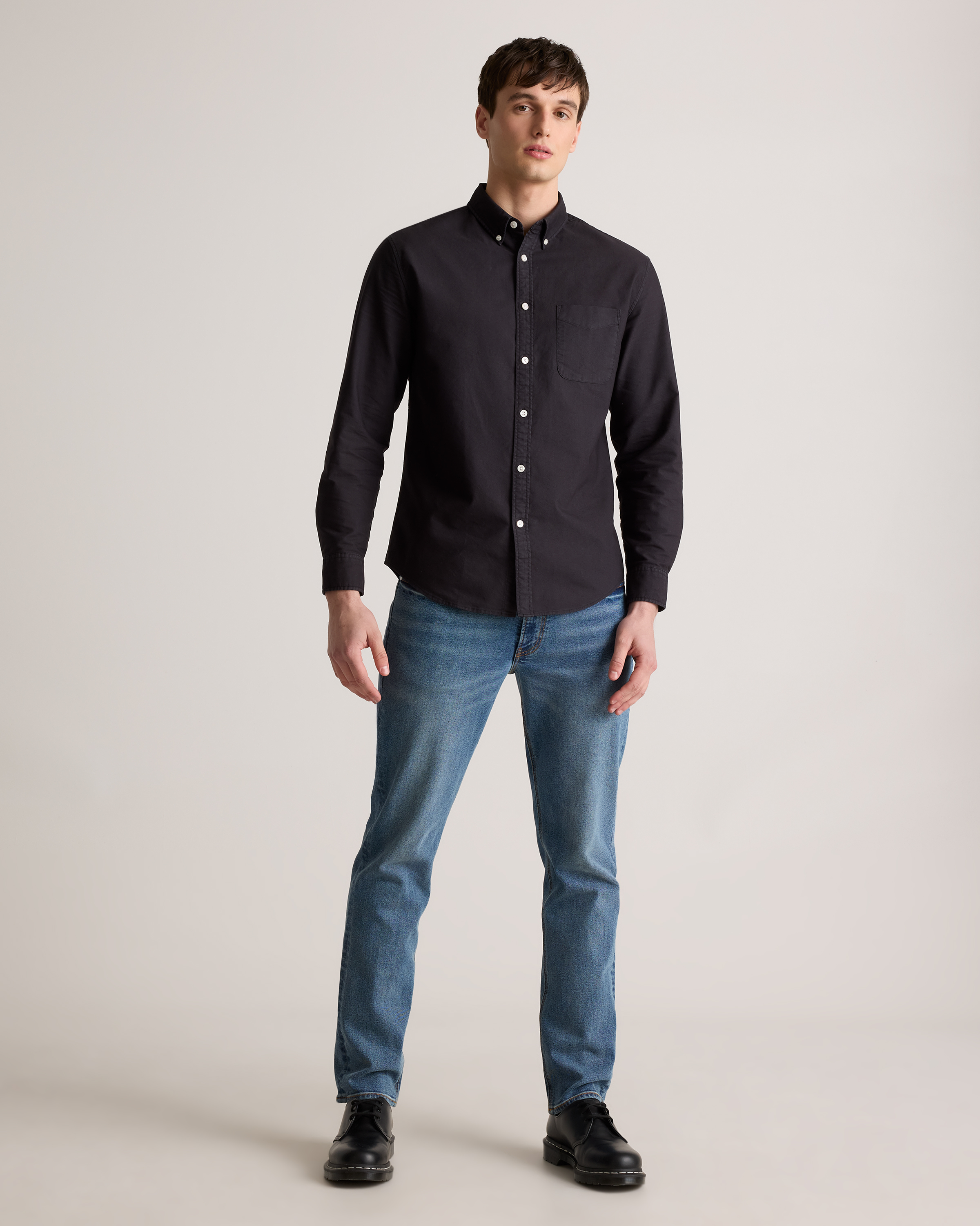 Y's ORGANIC COTTON/LINEN SHIRT 黒2 COTTON/LINEN SHIRT WITH GATHERS IN RIGHT SIDE – THE SHOP