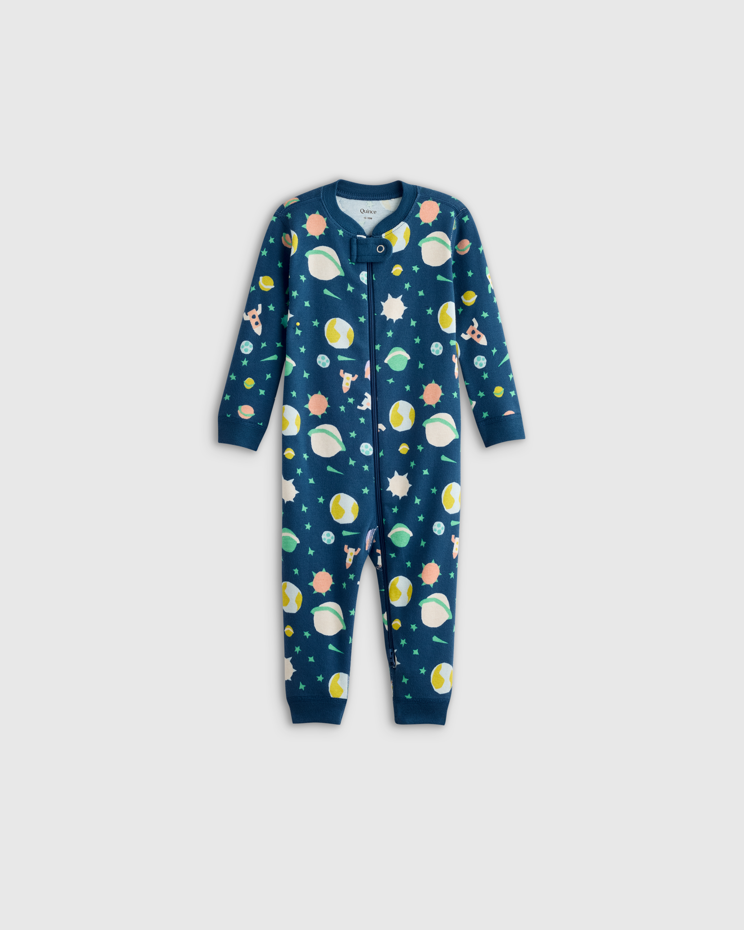 Planets 100% Organic Cotton One Piece Pajama
