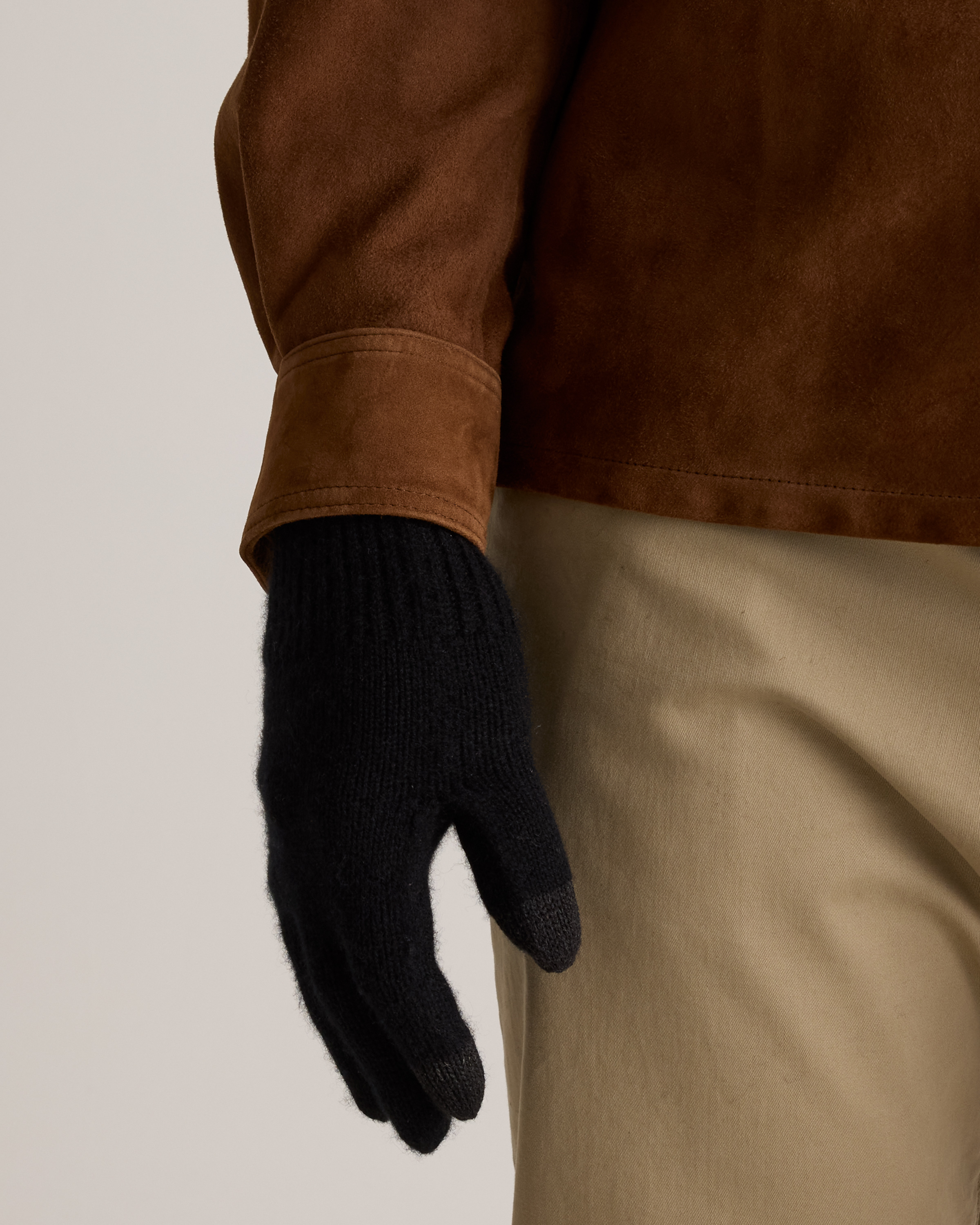 Black Mongolian Cashmere Gloves