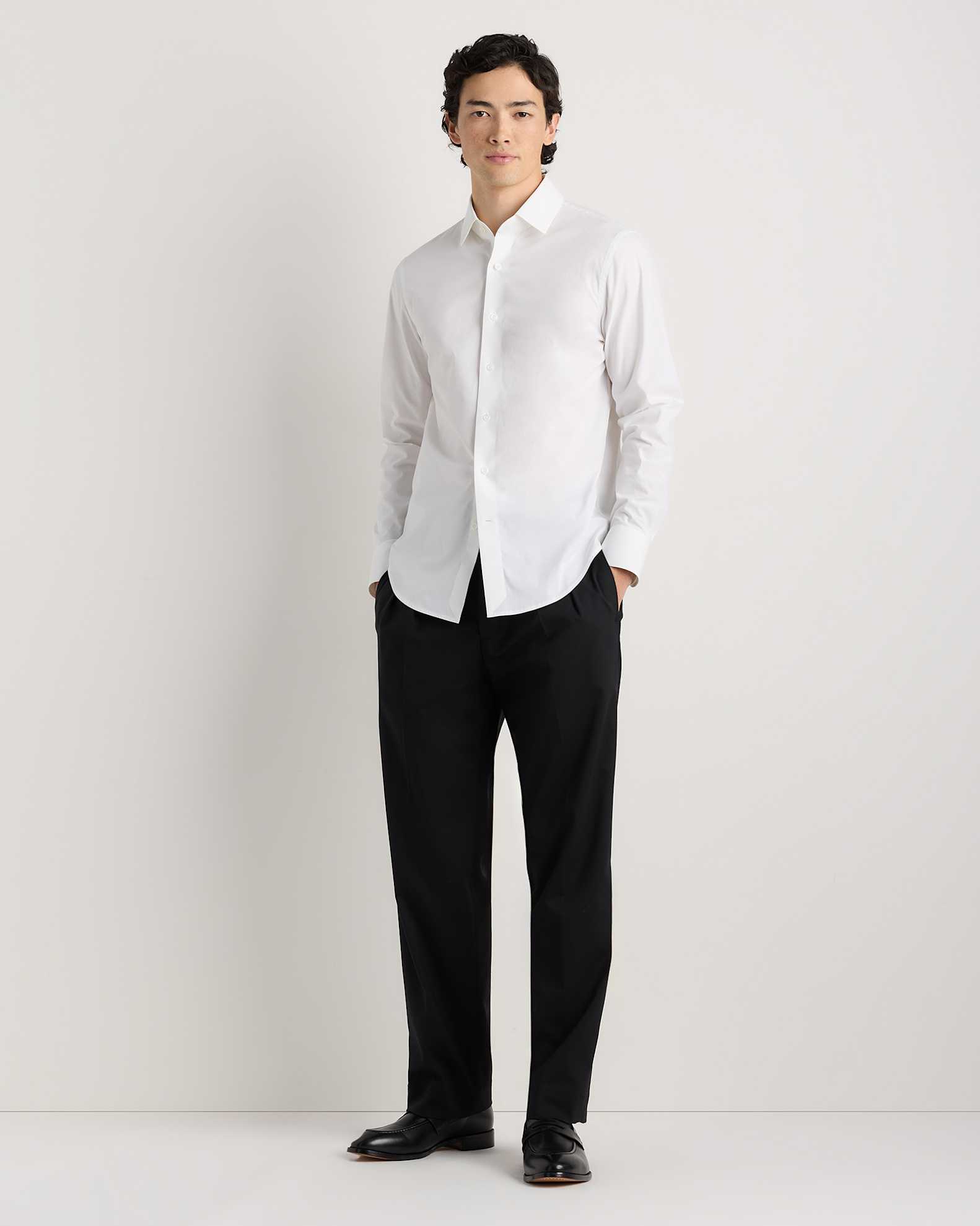 Men's Stretch Poplin Dress Shirt in White, Size XXL, Organic Cotton by Quince Men's Stretch Poplin Dress Shirt in White, Size XXL, Organic Cotton by Quince