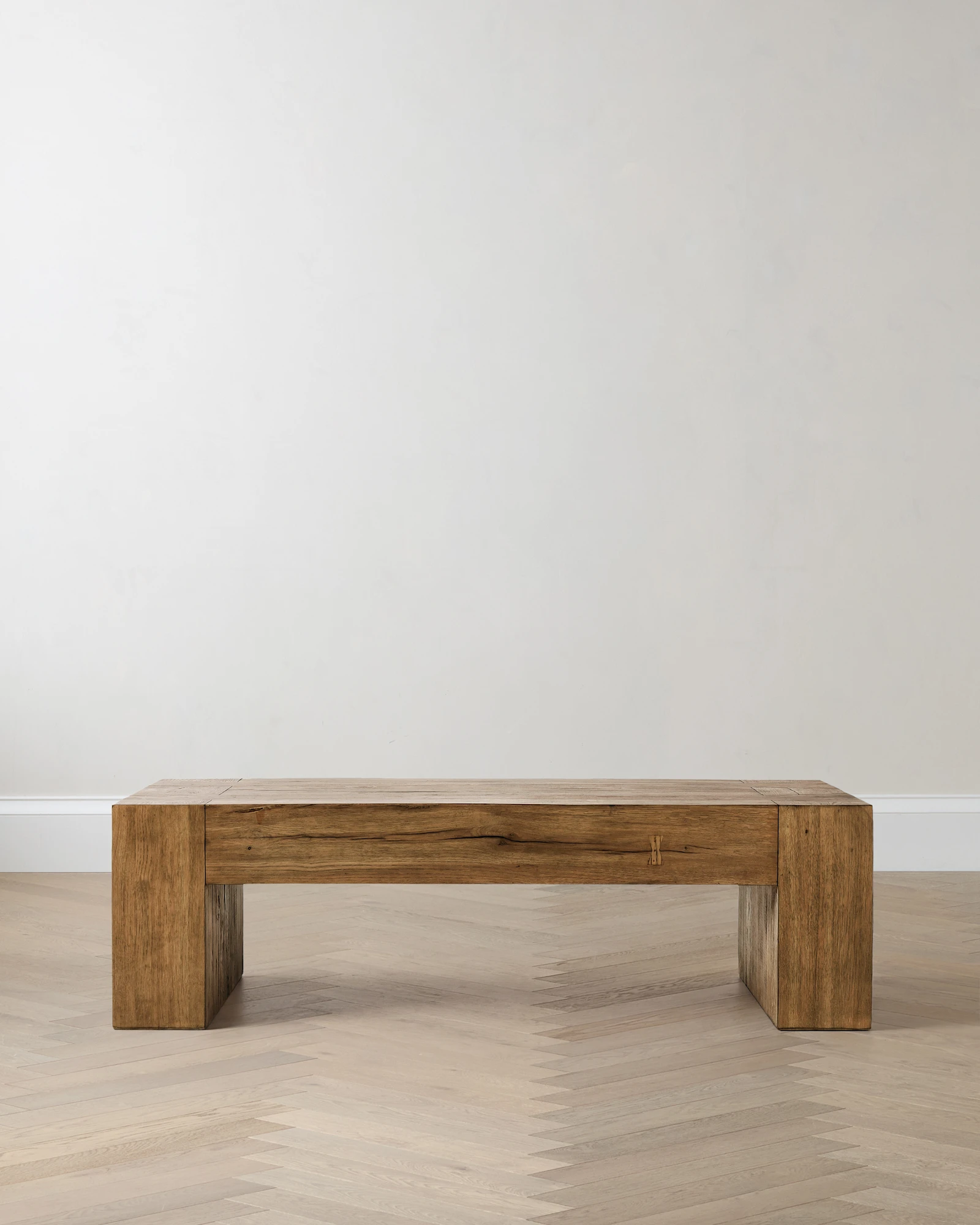 Reclaimed Oak Waterfall Coffee Table