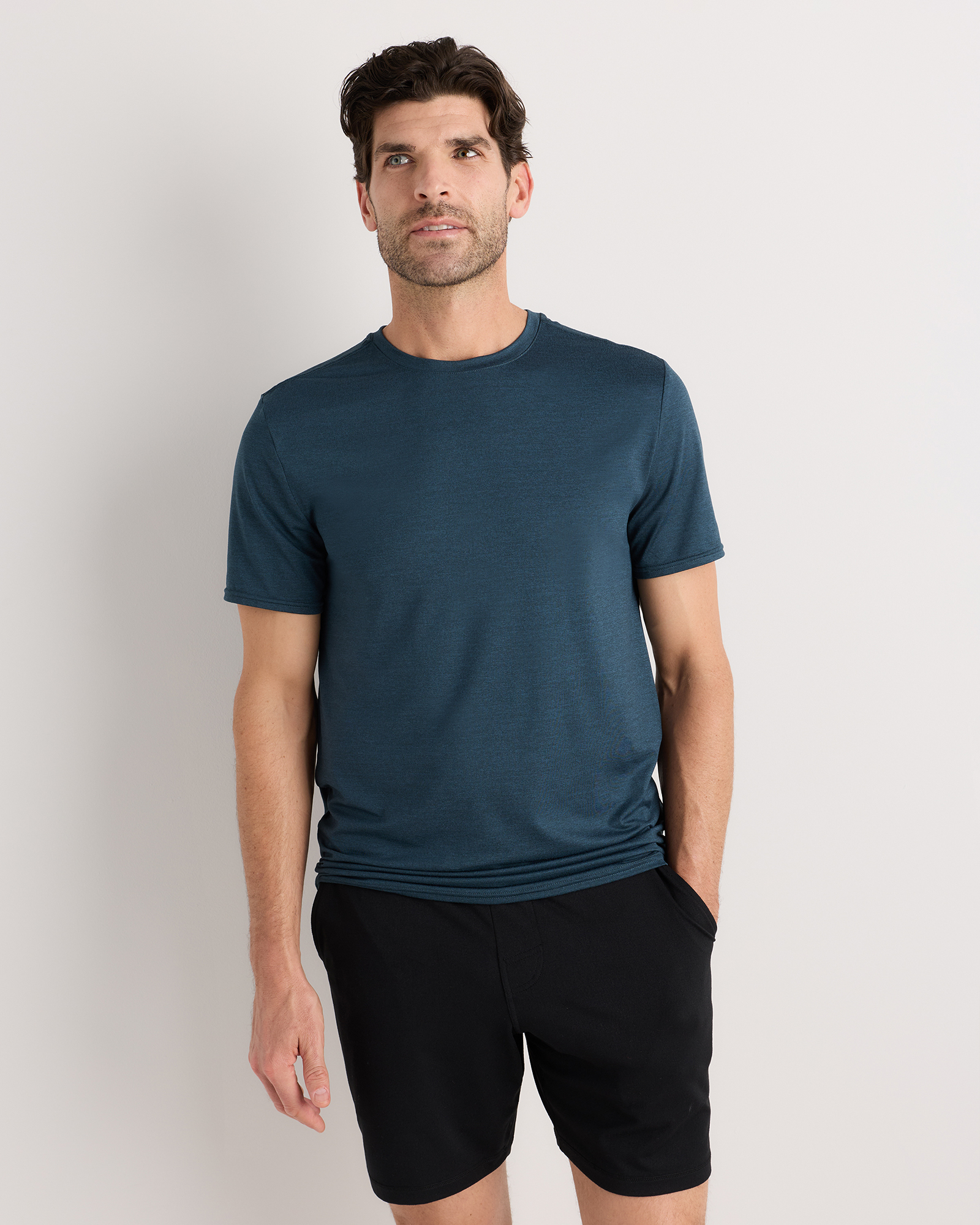 Heather Ocean Navy Flowknit Breeze Performance Tee