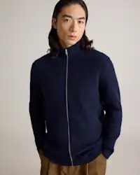 Navy Zipper Sweater