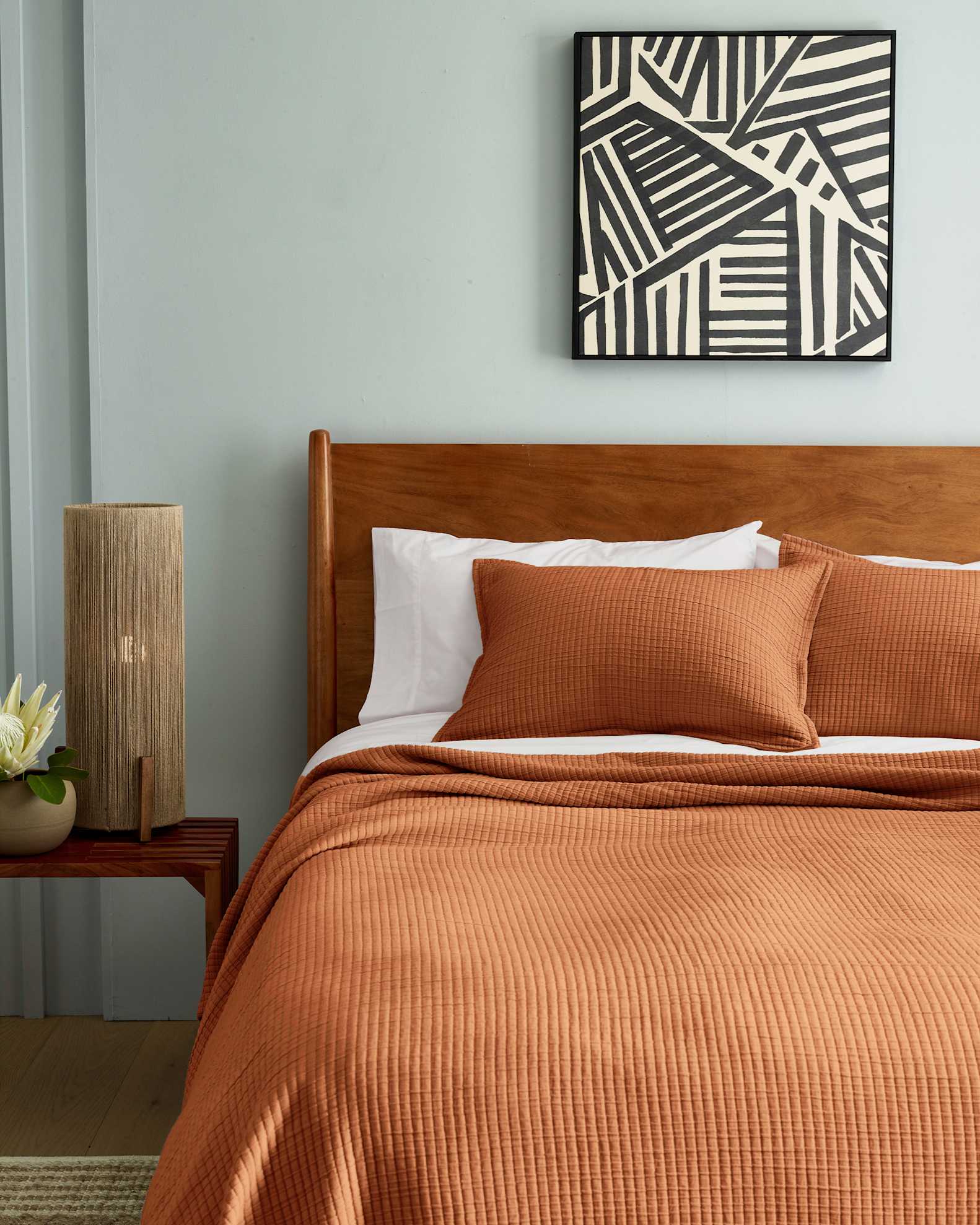 Organic Ribbed Cotton Coverlet