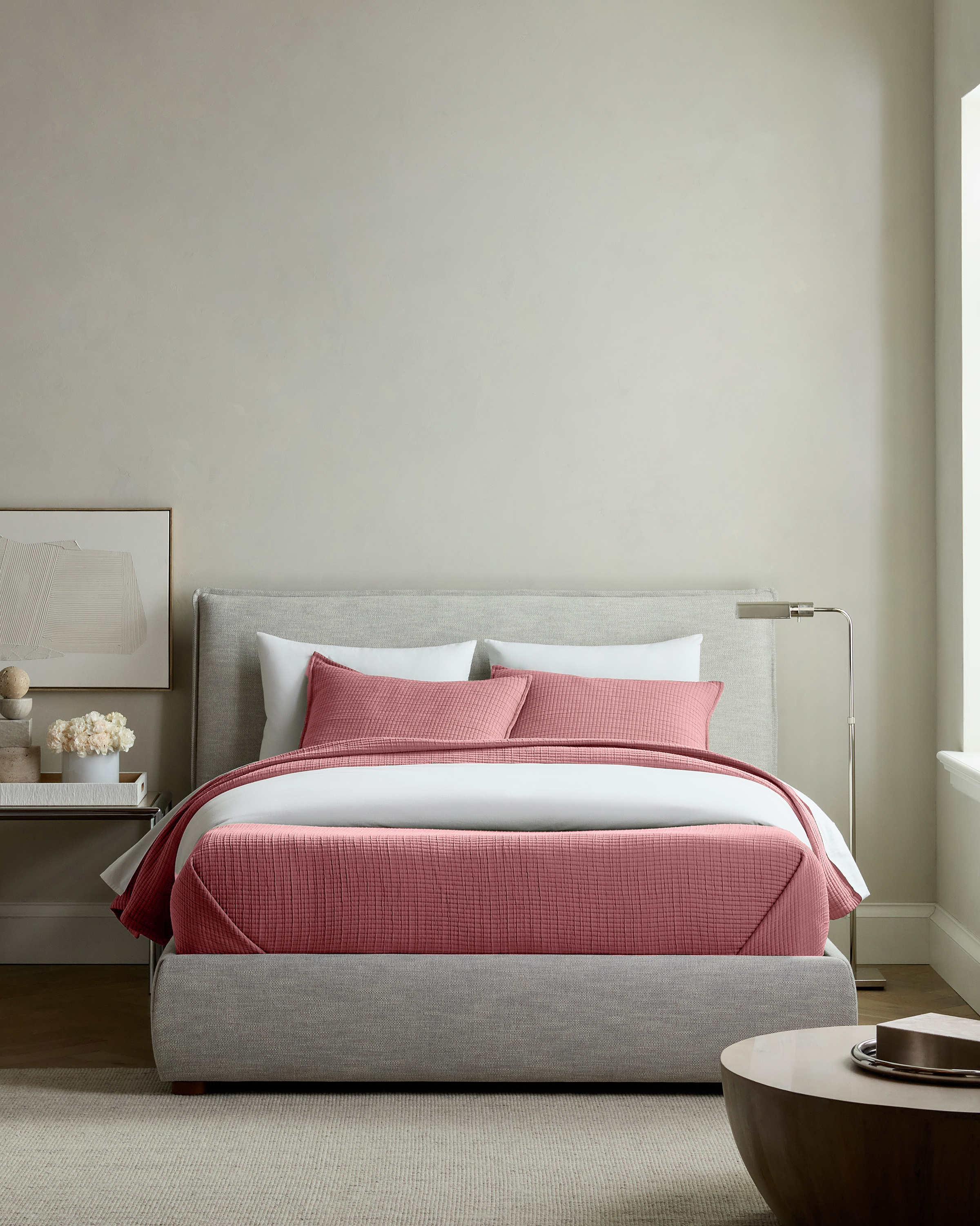 Plum Organic Ribbed Cotton Coverlet Set