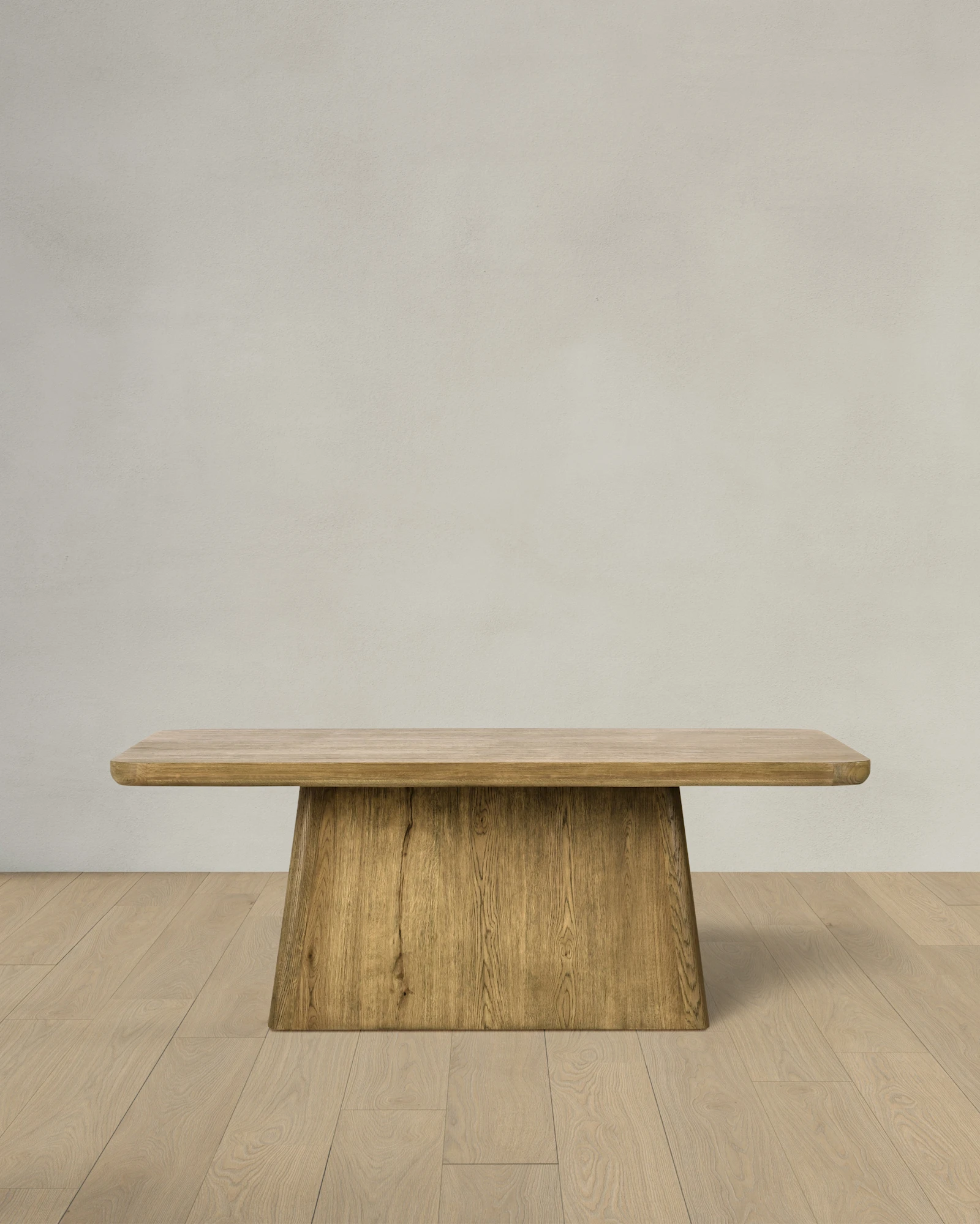 Rustic Oak Plinth Dining Table