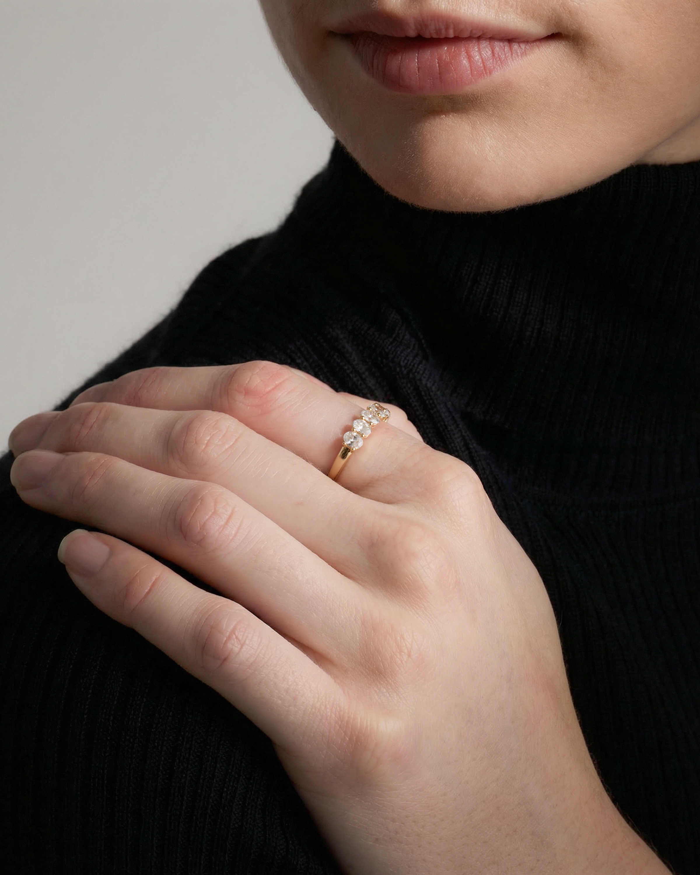 Lab Grown Diamond Oval Seven Stone Band (1)