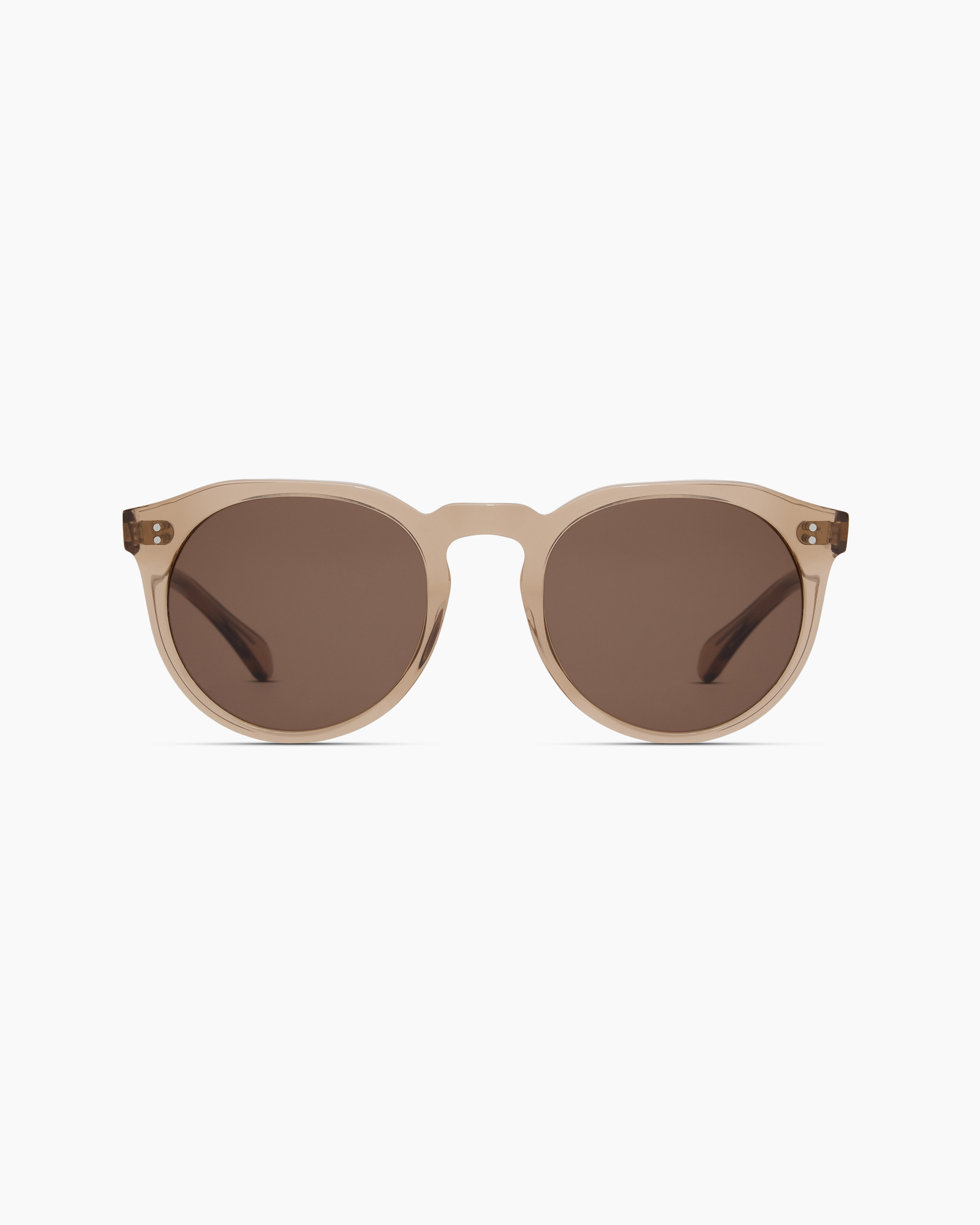 Quince Tahiti Polarized Acetate Sunglasses In Clear Taupe With Brown Lens