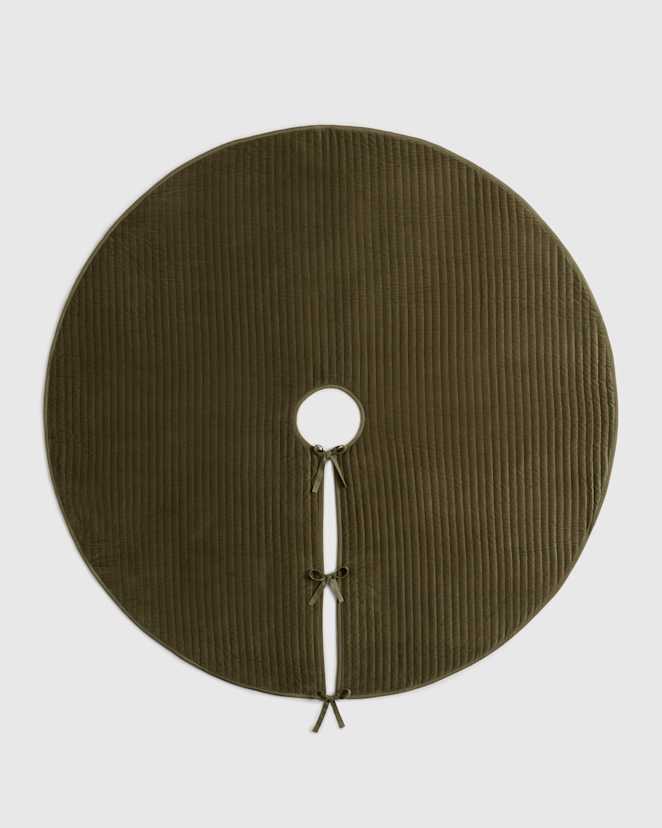 Moss Cotton Velvet Tree Skirt
