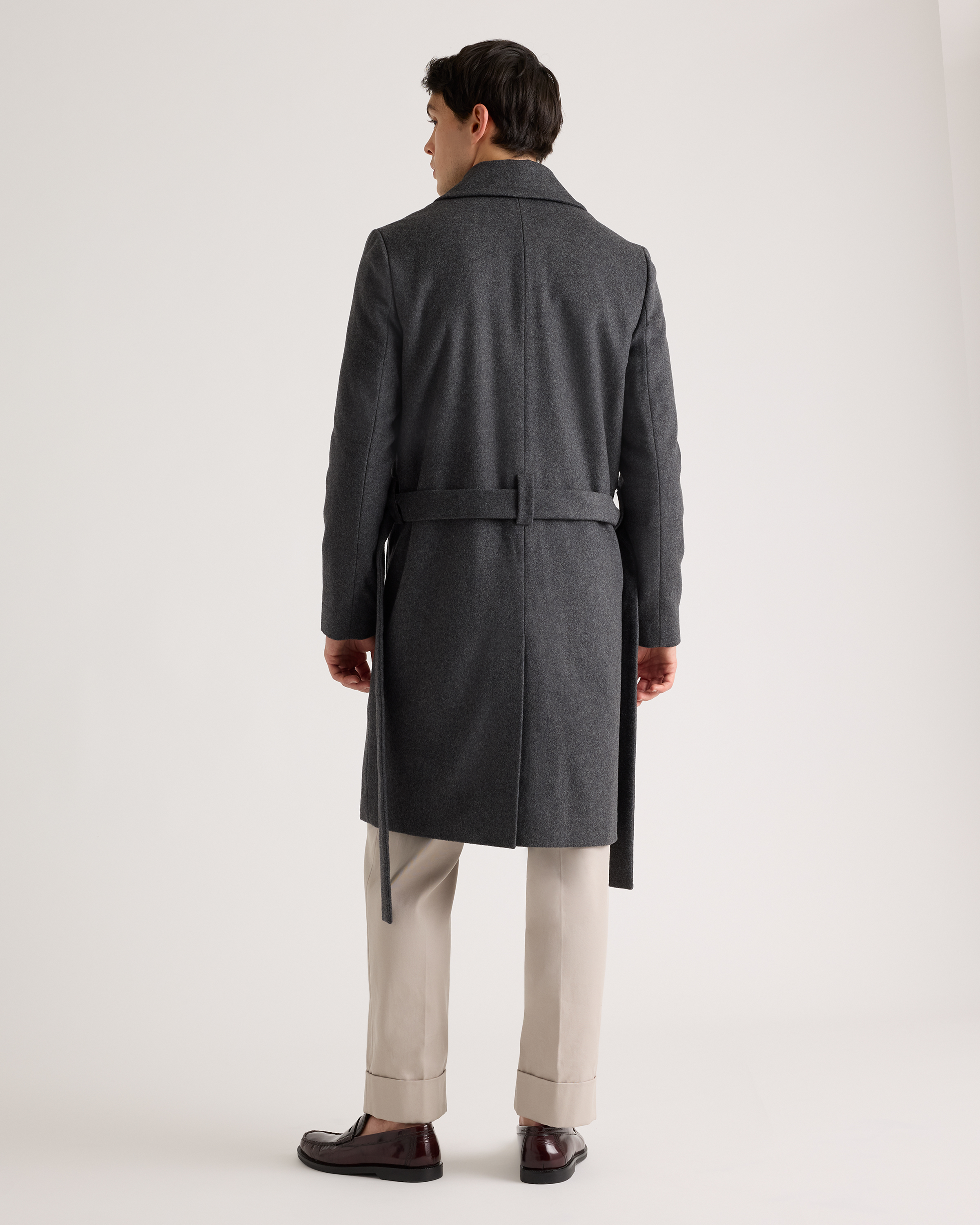 Italian Wool Belted Overcoat