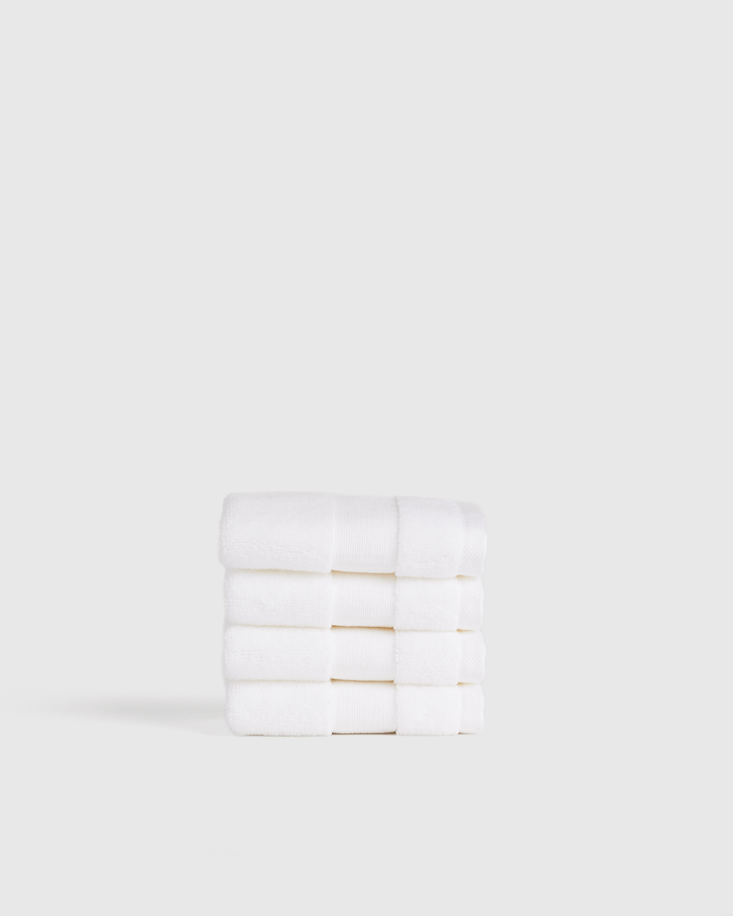 Quince Turkish Classic Washcloth (Set of 4), White