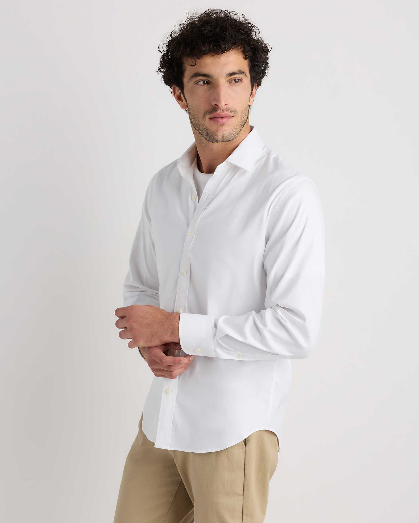 men's performance dress shirts long sleeve Old Navy Men's Slim Fit Pro Signature Performance Dress Shirt - White