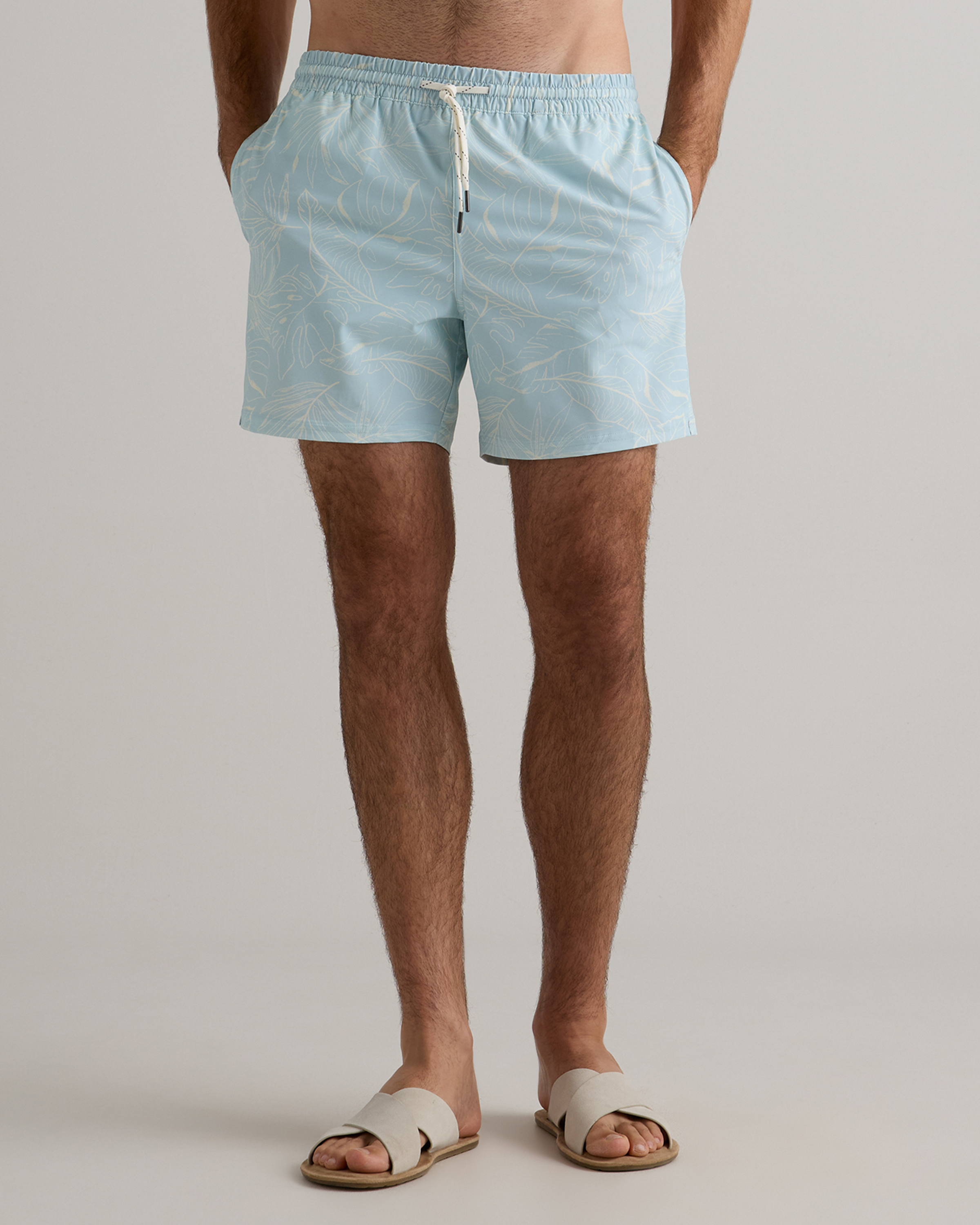 Tropical Floral Italian Swim Trunks