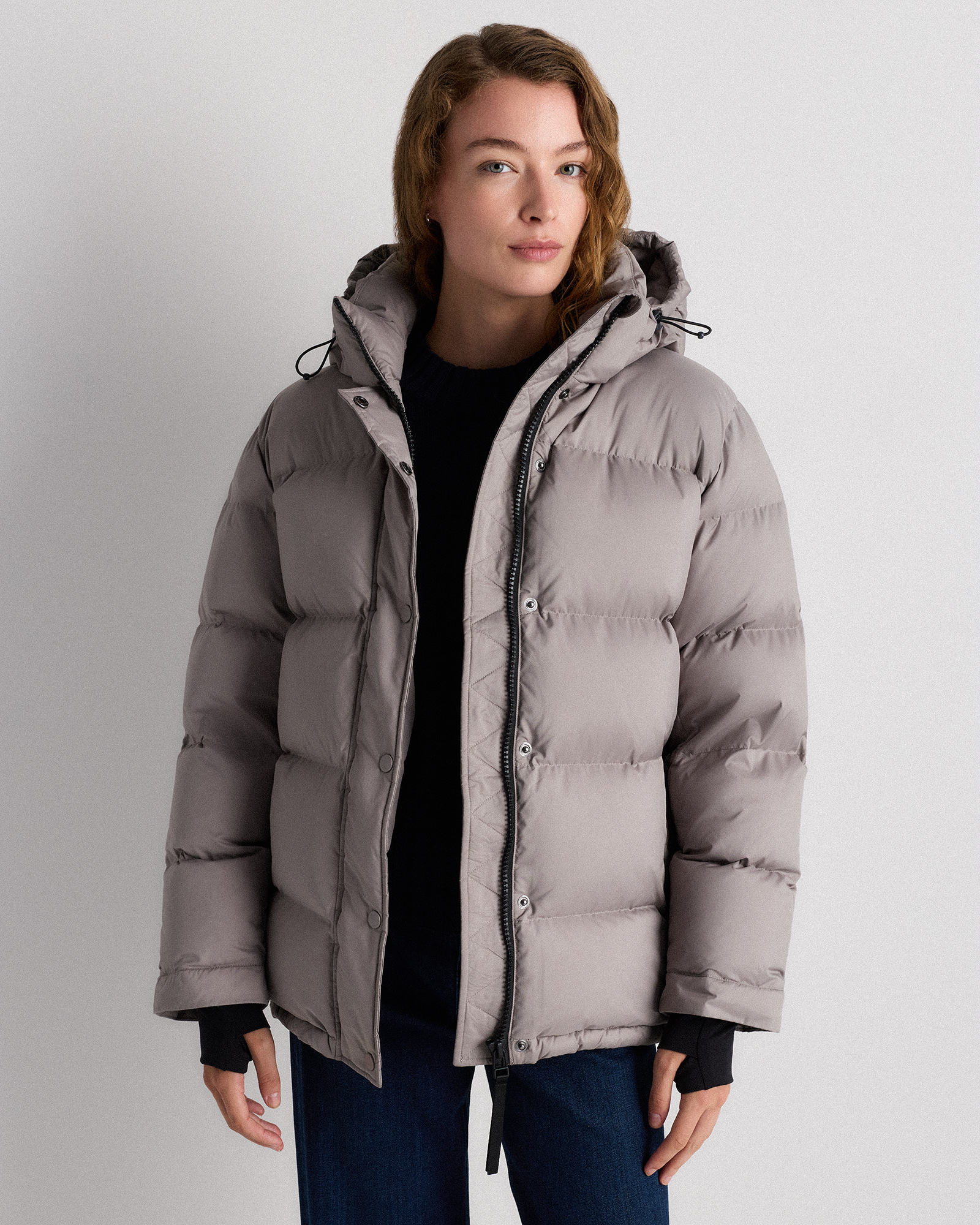 Quince Women's Responsible Down Puffer Jacket In Gray