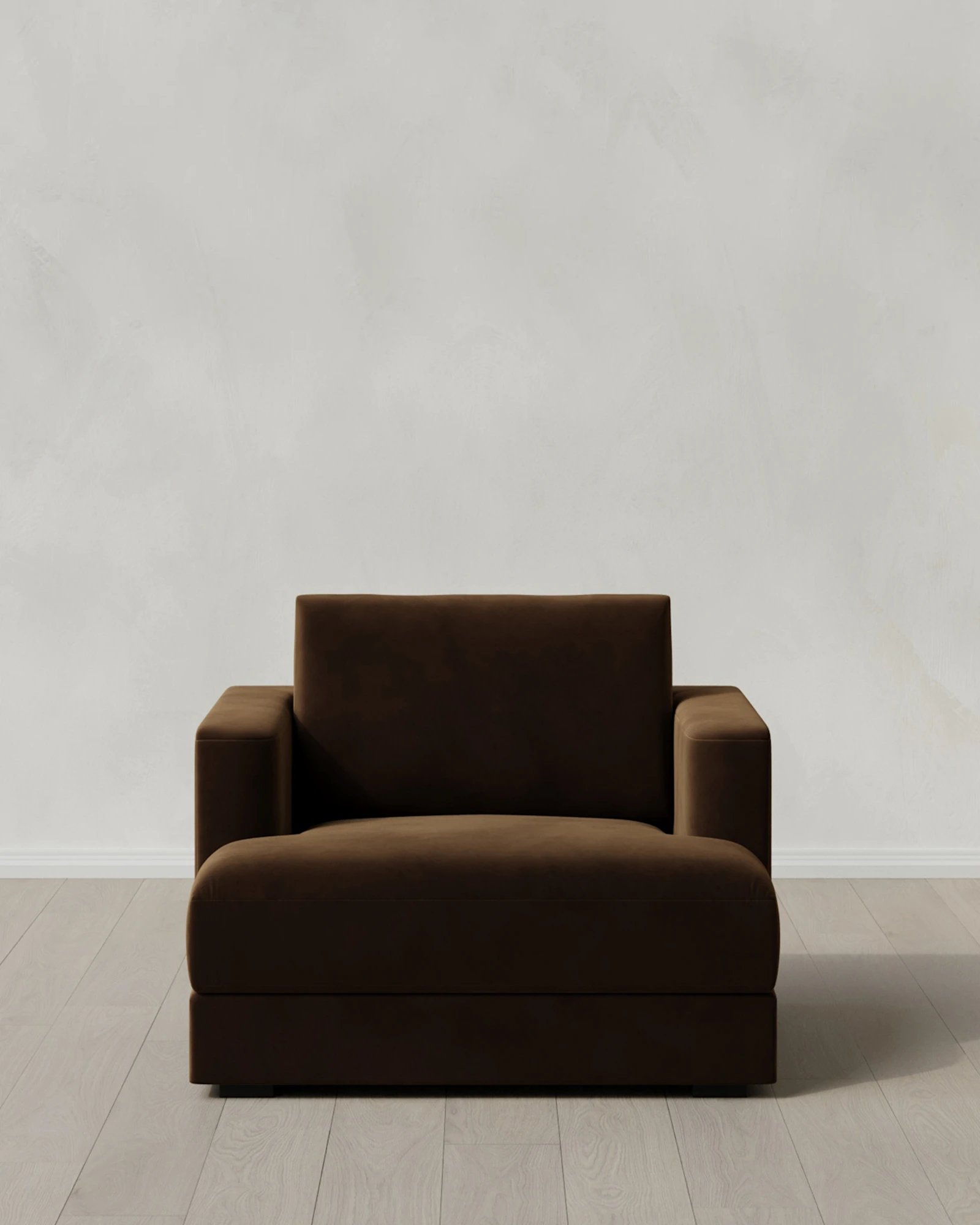 Sierra Performance Velvet Curved Arm Accent Chair