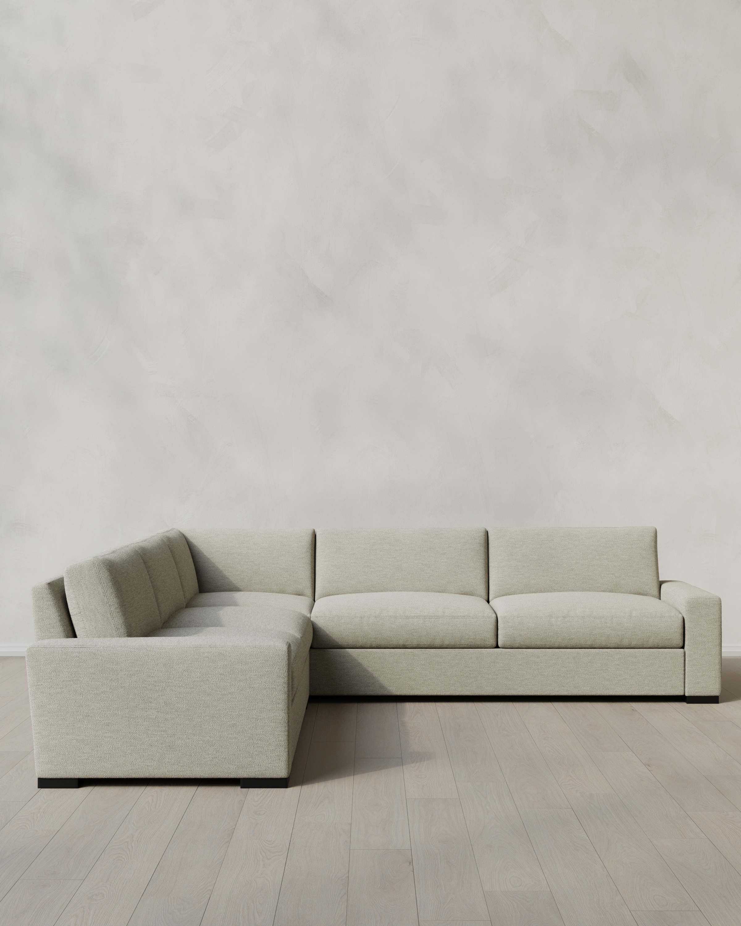 Stillman Performance Basketweave L Sectional in Fog