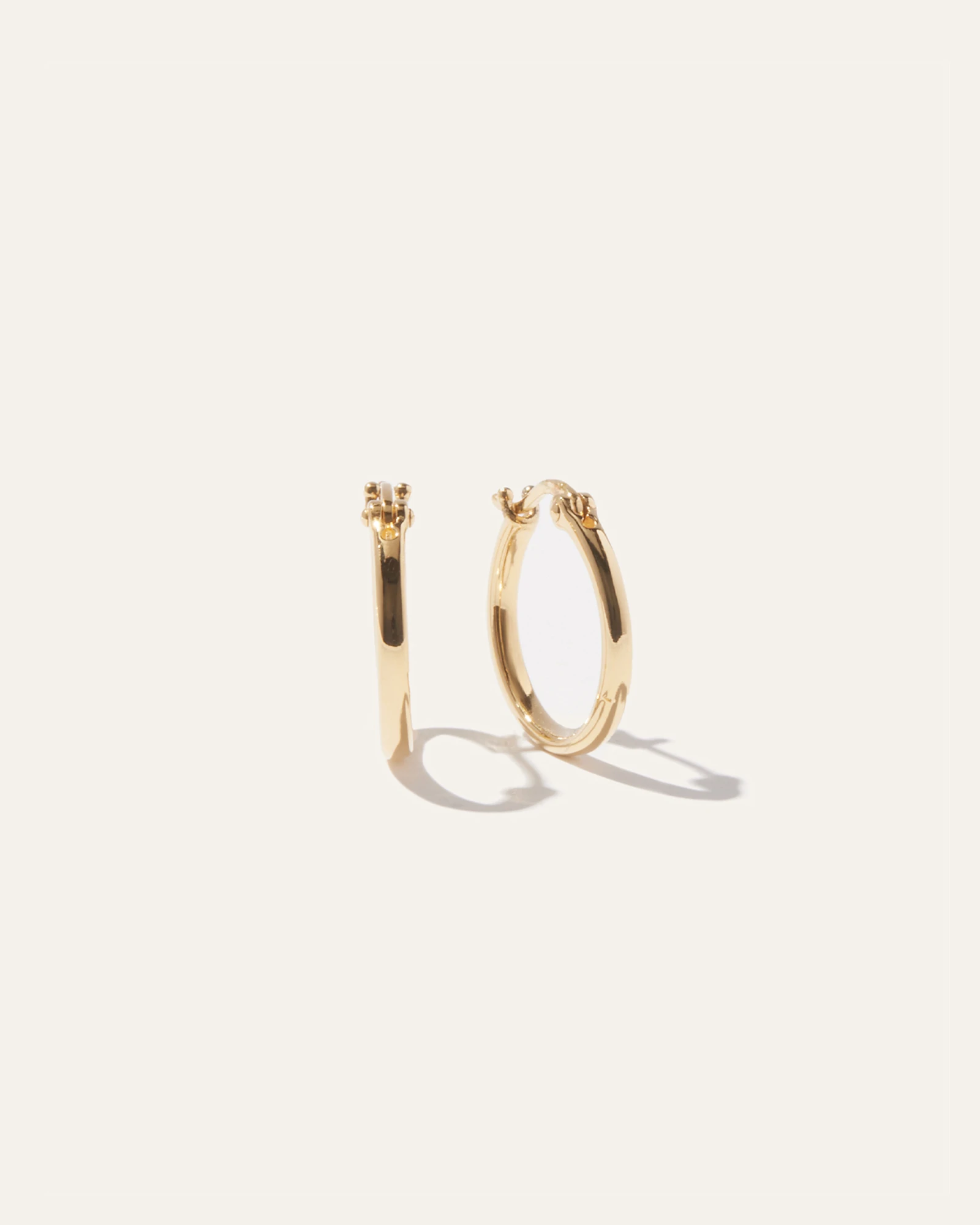 Midi Hoops in Gold Vermeil