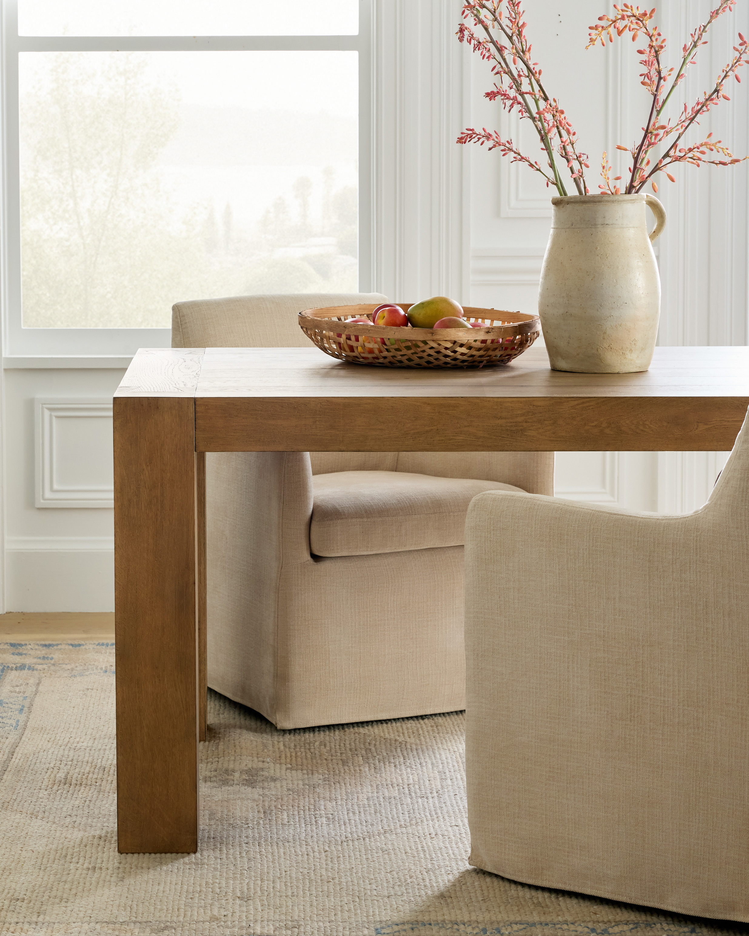 Reclaimed Oak Parsons Dining Table - Thumbnail 5