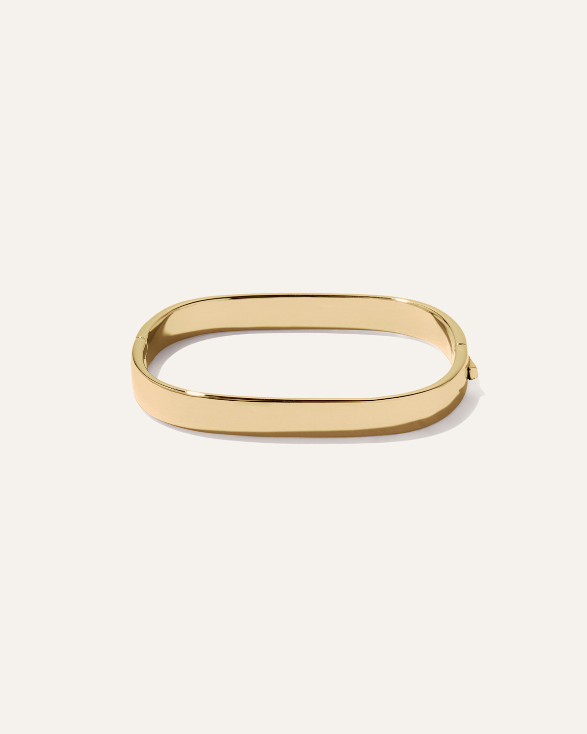 Quince Rectangular Bold Bangle in Gold Vermeil