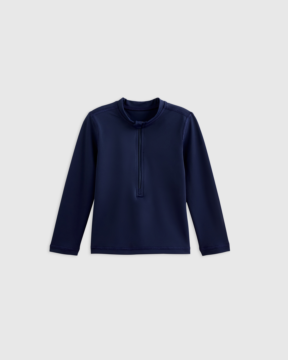 Quince Long Sleeve Zip-up Rash Guard In Nautical Navy