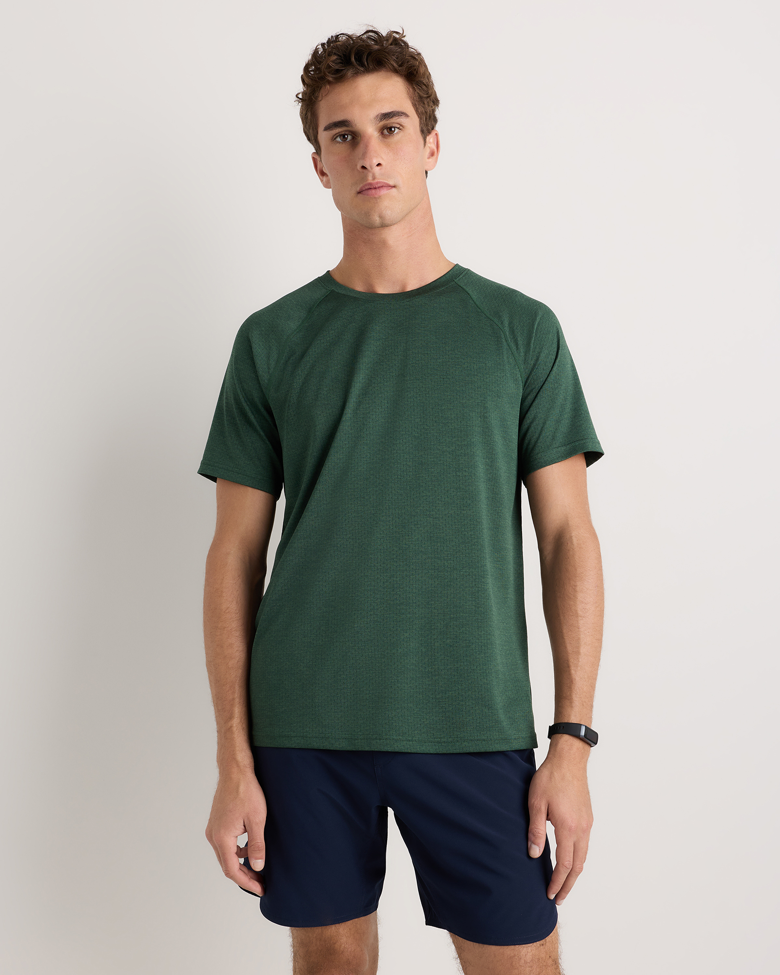Heather Olive Mesh Performance Training Tee