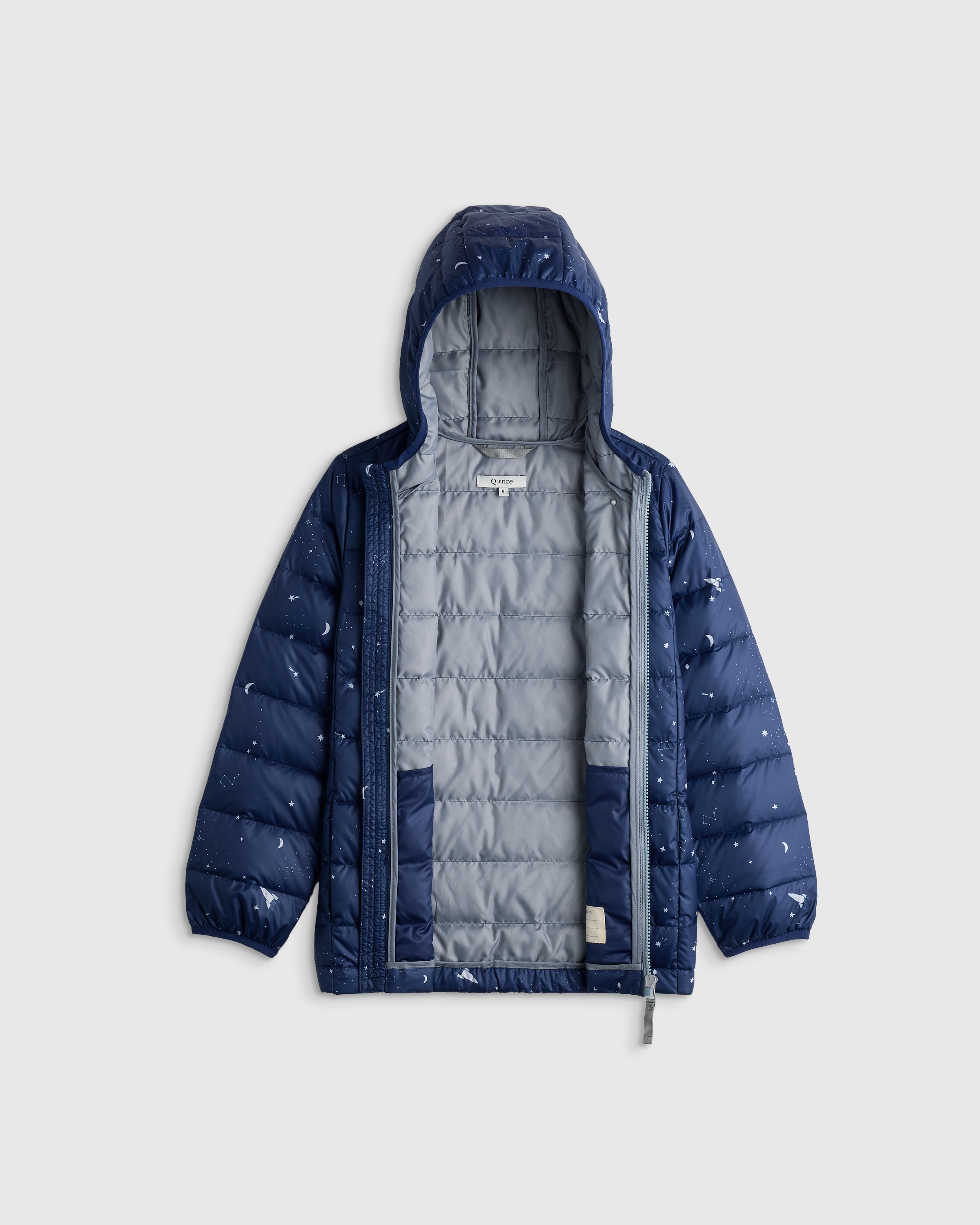 Lightweight Down Hooded Puffer Jacket - Kid | Quince Canada