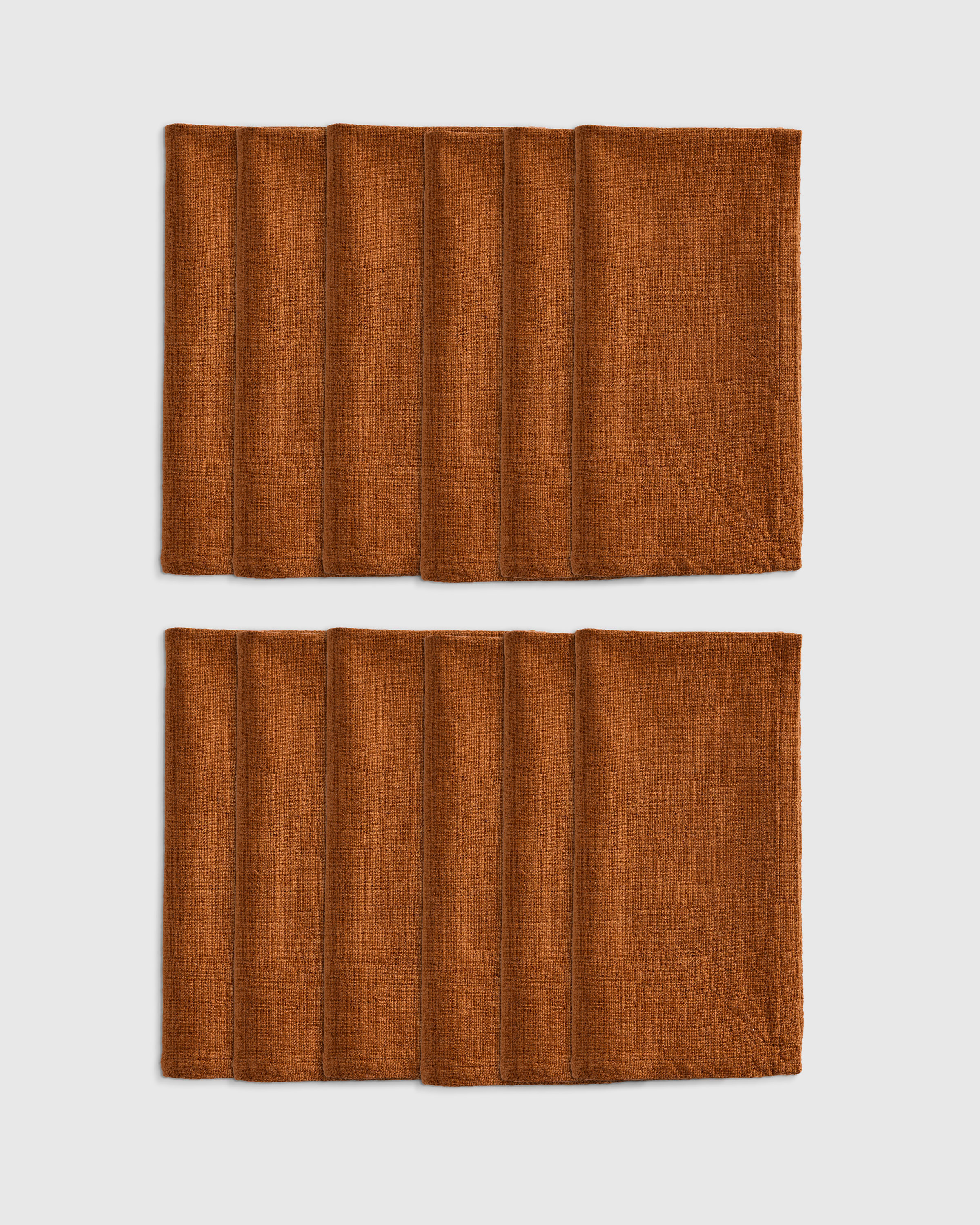 Organic Cotton Napkins (Set of 12), Terracotta, One Size