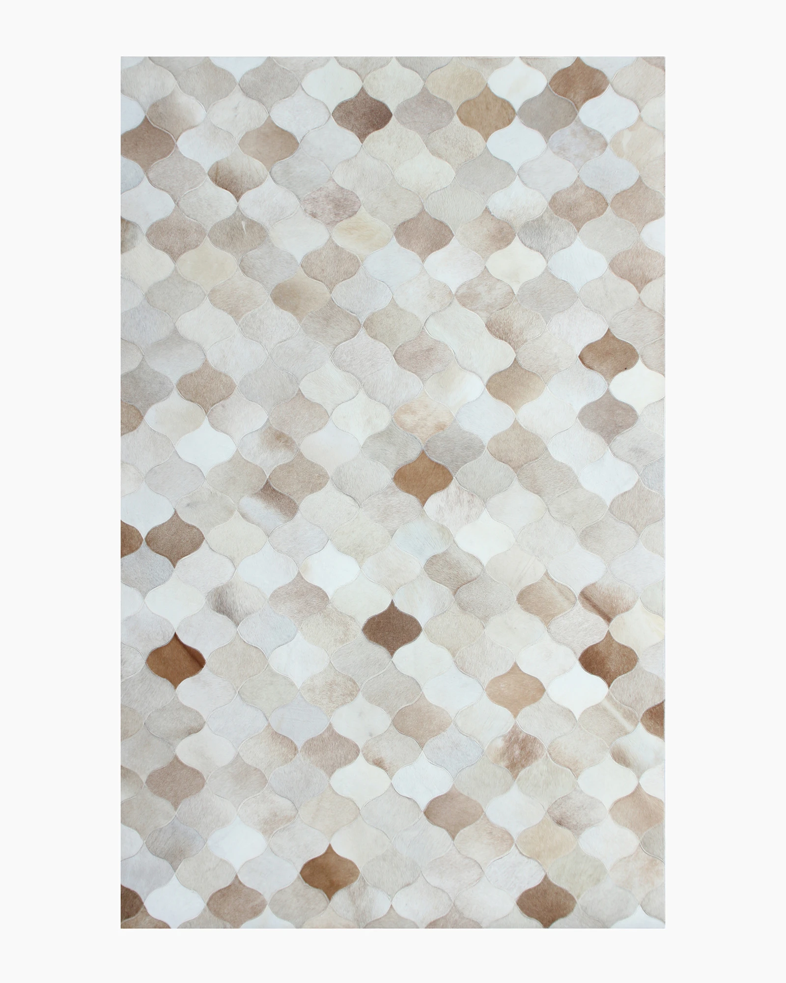 Trellis Hair on Hide Rug