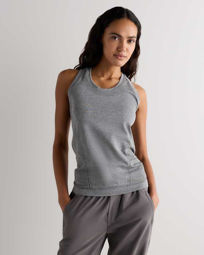 Heather Grey Seamless Racerback Tank
